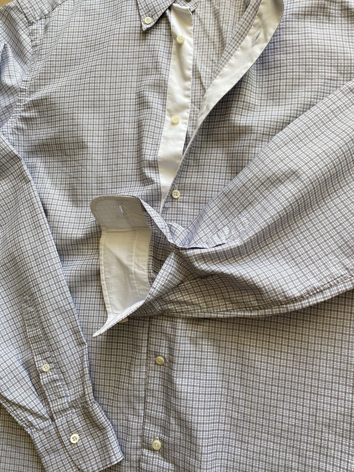 Ermenegildo Zegna Ermenegildo Zegna check shirt Size US L / EU 52-54 / 3 - 2 Thumbnail