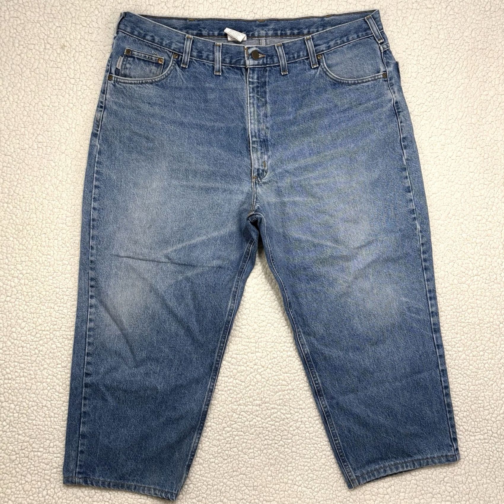 Carhartt Carhartt Jeans Mens 44x30 Relaxed Straight Leg B17 DST Denim Jeans Size US 44 / EU 60 - 2 Thumbnail