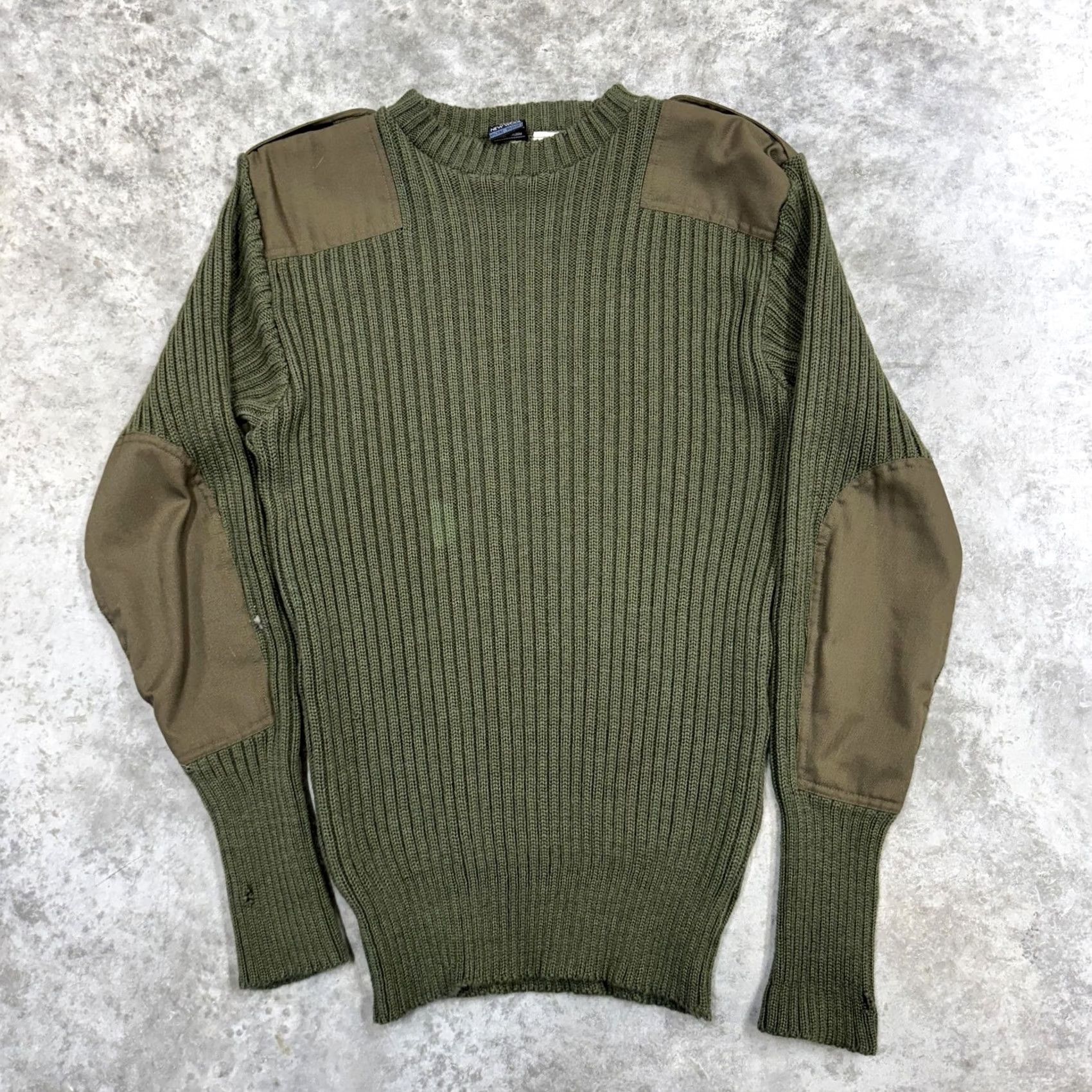 Commando VINTAGE Remploy Commando Sweater Mens Size S Olive Green Wool Military 90s Size US S / EU 44-46 / 1 - 2 Thumbnail