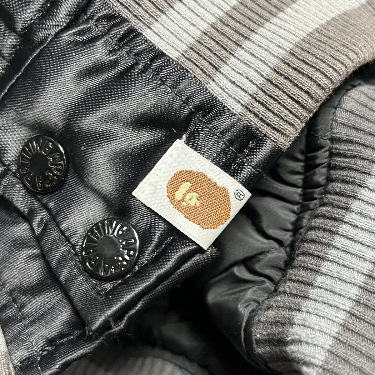 Bape Bape Black Satin Virsity Bombes Jacket Size US M / EU 48-50 / 2 - 6 Thumbnail