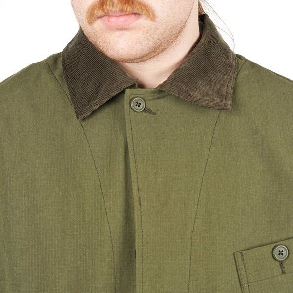 Snow Peak Takibi jacket olive khaki chore work coverall Barbour waxed Size US S / EU 44-46 / 1 - 12 Thumbnail
