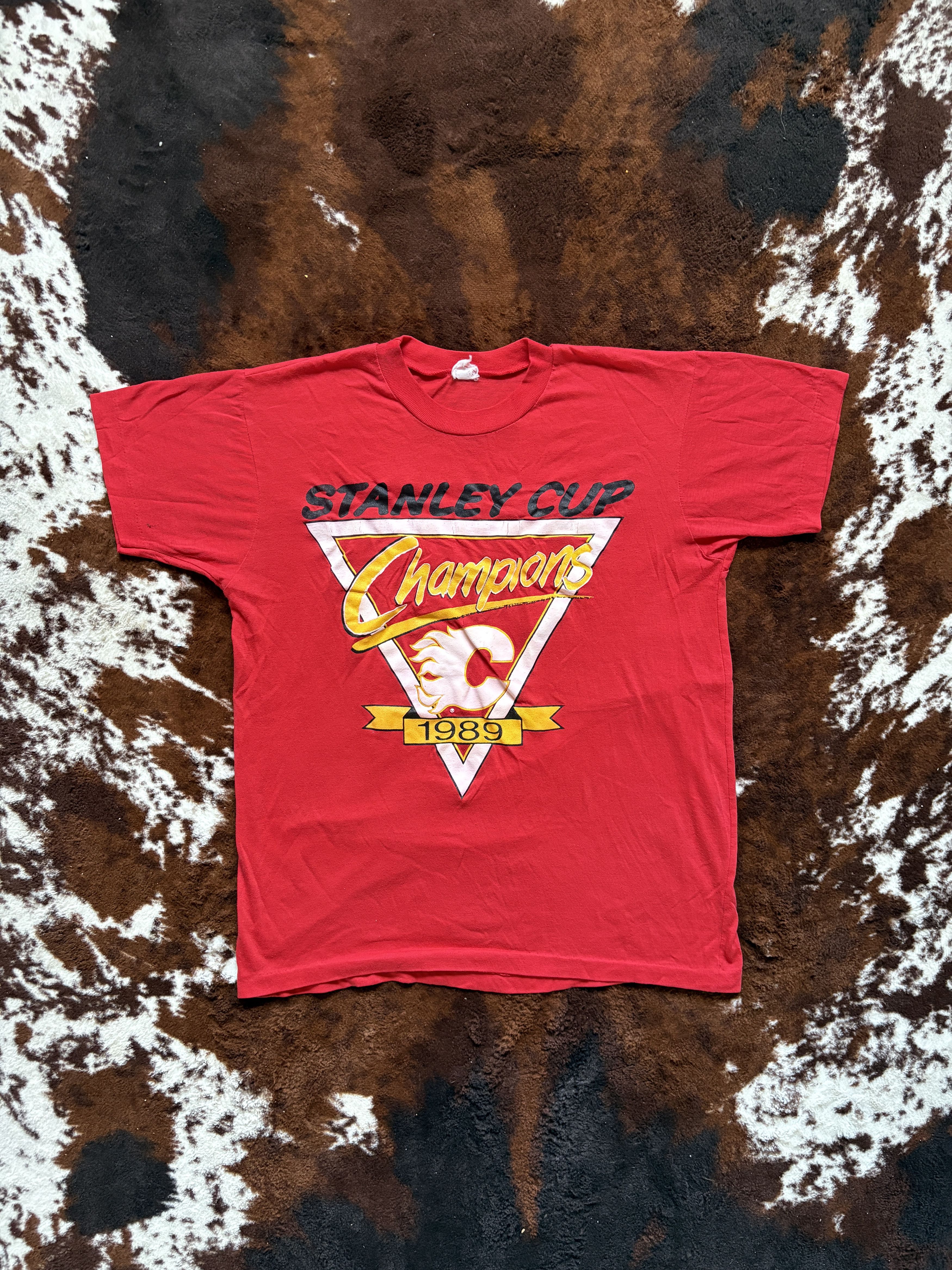 NHL Vintage 1989 Calgary Flames Tee Size US M / EU 48-50 / 2 - 1 Thumbnail