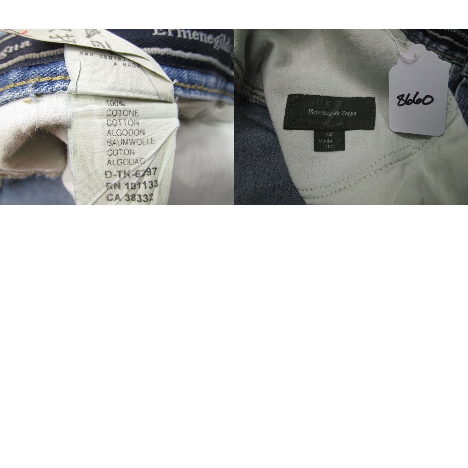 Ermenegildo Zegna Ermenegildo Zegna Jeans Men 38 Blue Straight Loose Pants Light Wash Italy Made Size US 38 / EU 54 - 8 Thumbnail
