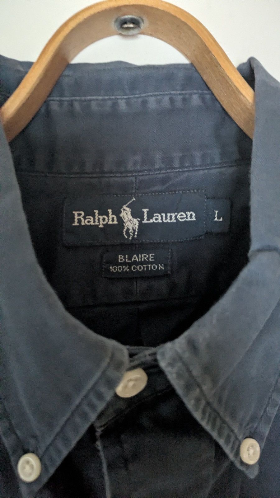 Ralph Lauren 👔 Ralph Lauren Button-Up Shirt – Navy (Size L) Size US L / EU 52-54 / 3 - 3 Thumbnail