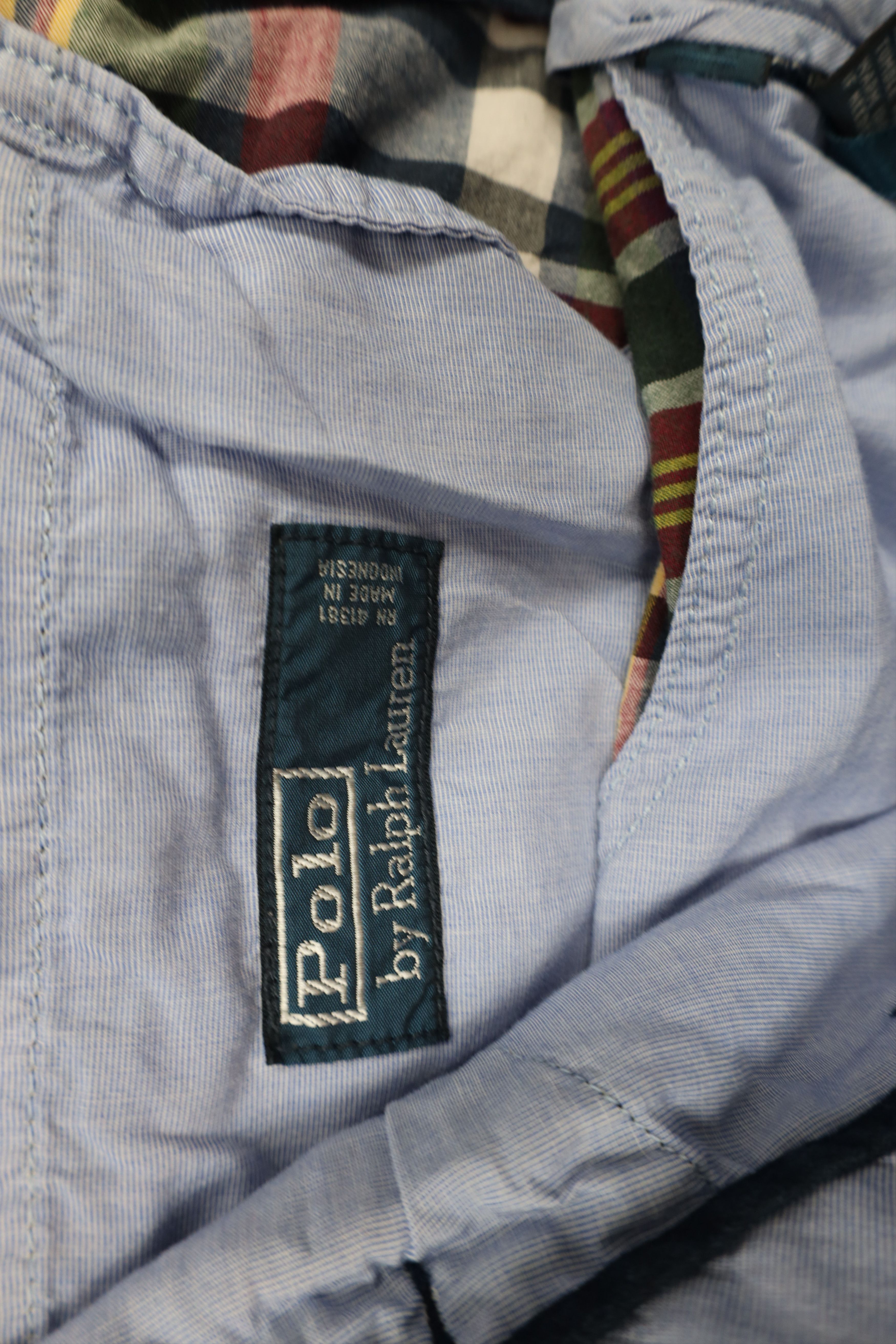 Ralph Lauren × Vintage Vintage 90s Ralph Lauren Madras Plaid Chino Shorts Cotton Size US 40 / EU 56 - 8 Thumbnail