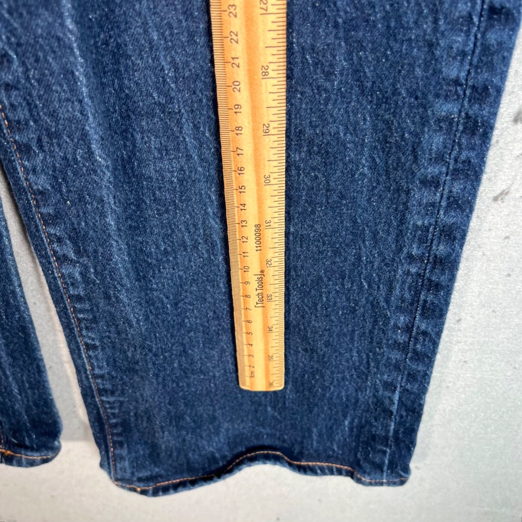 Denime VINTAGE Denim Forum High-Rise Straight Leg Jeans Womens Size 24 Blue Denim Size 42" / US 20 - 7 Thumbnail