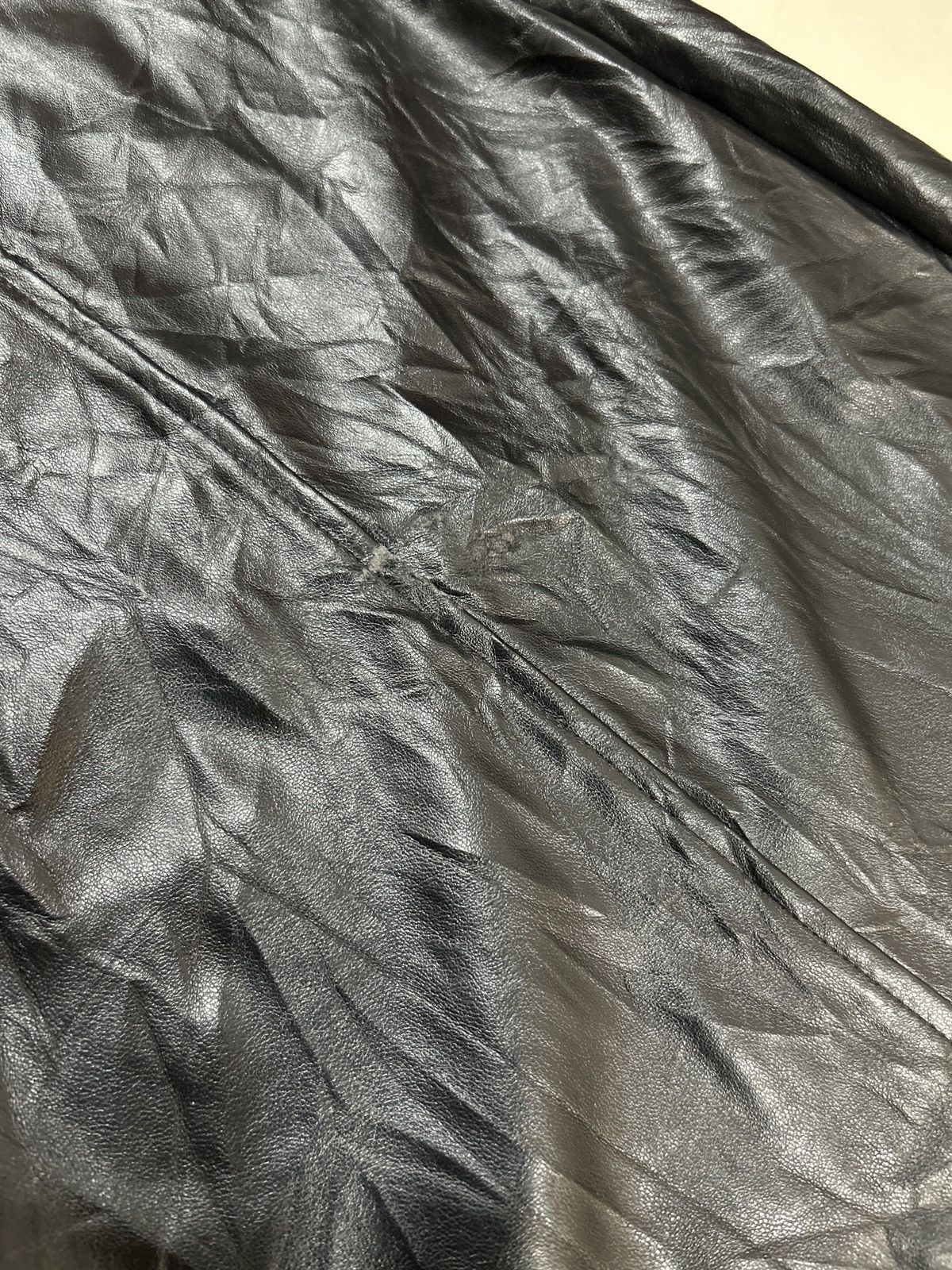 Vintage Vintage GU Japanese Synthetic Leather Skirt Size 24" / US 00 / IT 34 - 9 Thumbnail