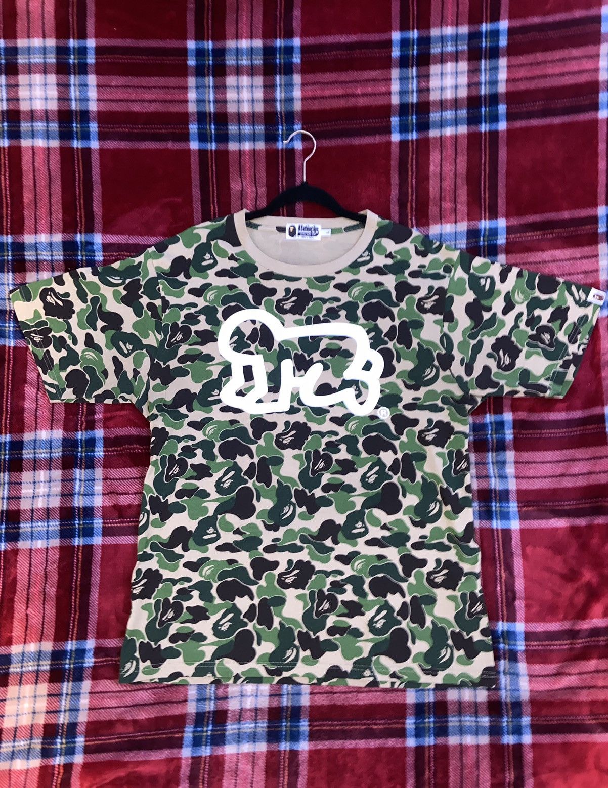 Bape x Keith Haring ABC Camo Tee
