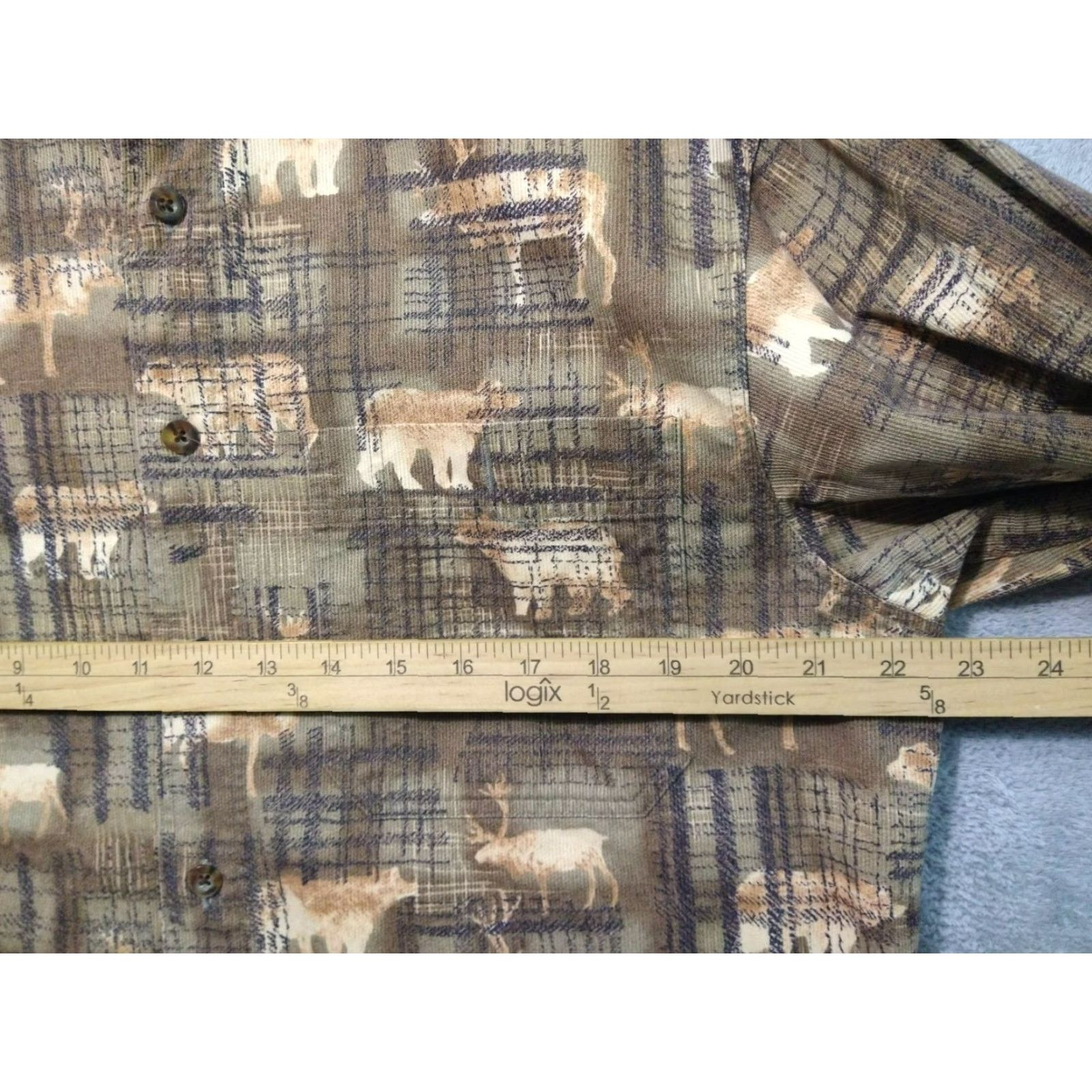 Vintage Woolrich Shirt Mens Medium Brown Animal Print Flannel Button-Down Long Sleeve Size US M / EU 48-50 / 2 - 5 Thumbnail