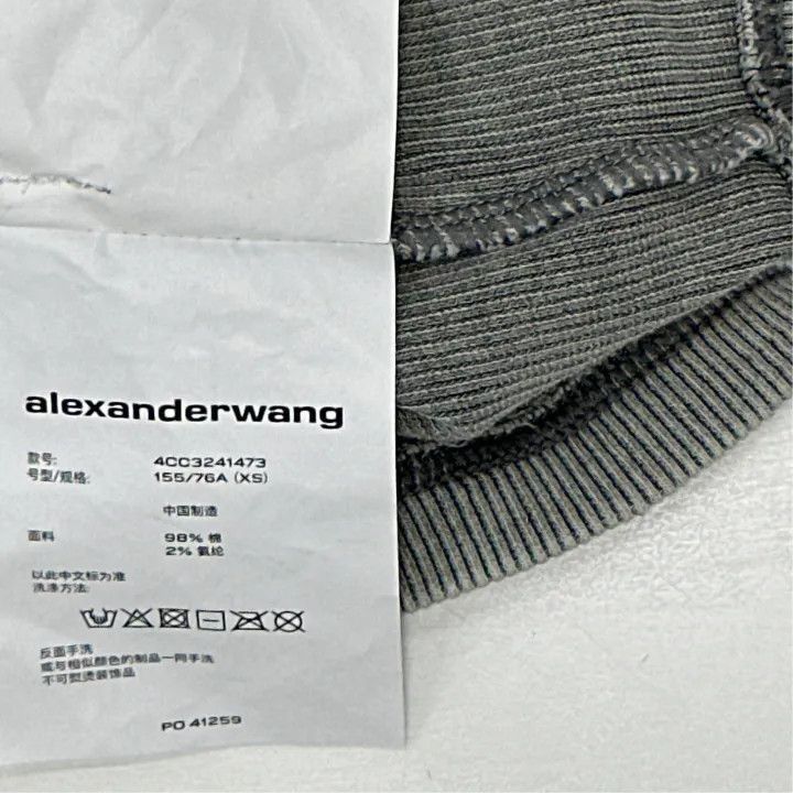 Alexander Wang Alexander Wang Short Logo Crew Neck T-Shirt - Size XS / US 0-2 / IT 36-38 - 4 Thumbnail