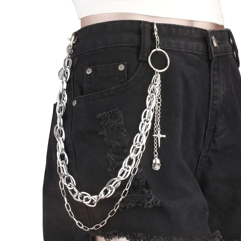 Vintage Hip Hop Skull Pants Waist Chain Size ONE SIZE - 5 Thumbnail