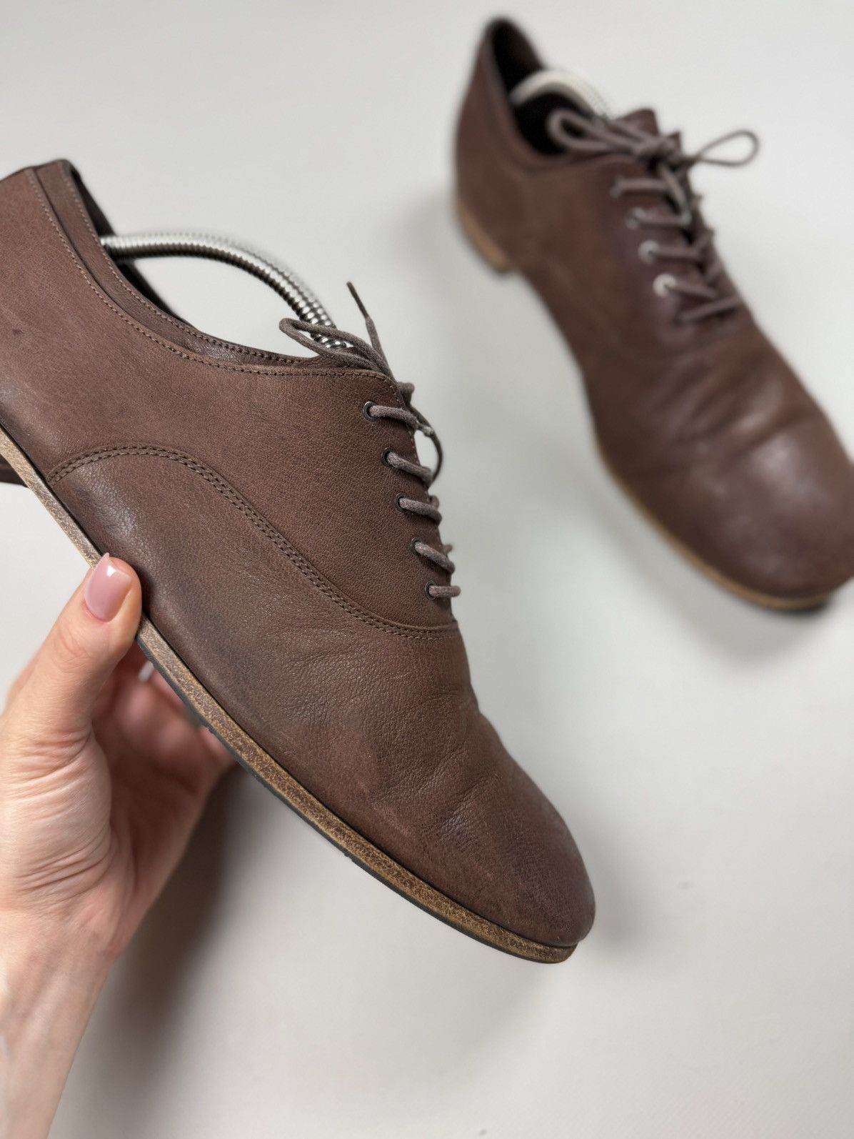 Prada Prada Men’s Leather Lace Up Formal Oxford Shoes Size US 10.5 / EU 43-44 - 6 Thumbnail