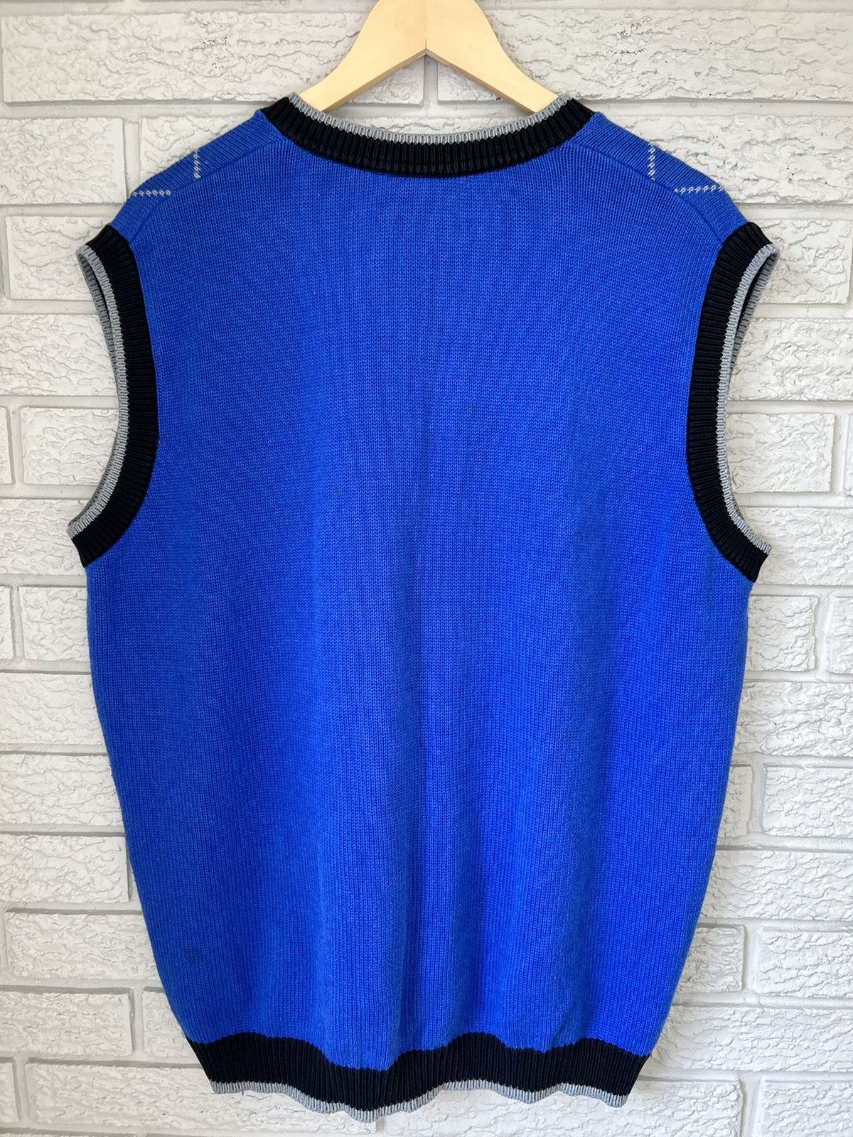 Fubu × Vintage Vintage Fubu Argyle Blue Diamond Sweater Vest Size US M / EU 48-50 / 2 - 4 Thumbnail