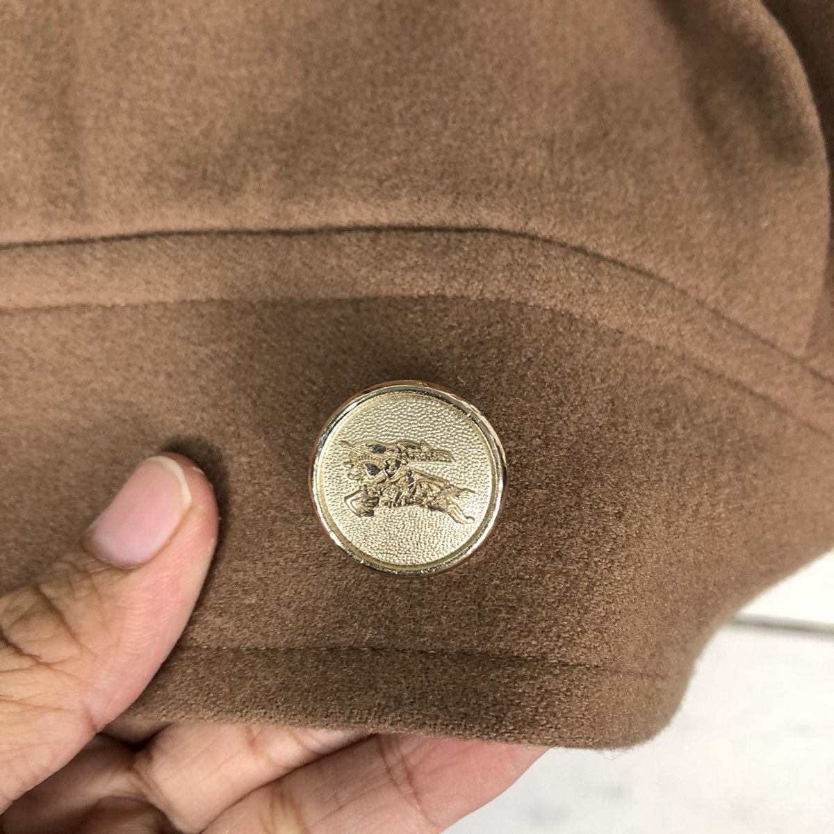 Burberry 🔥RICH BROWN - VINTAGE WOOL BOMBER JACKET BURBERRYS Size US M / EU 48-50 / 2 - 16 Thumbnail