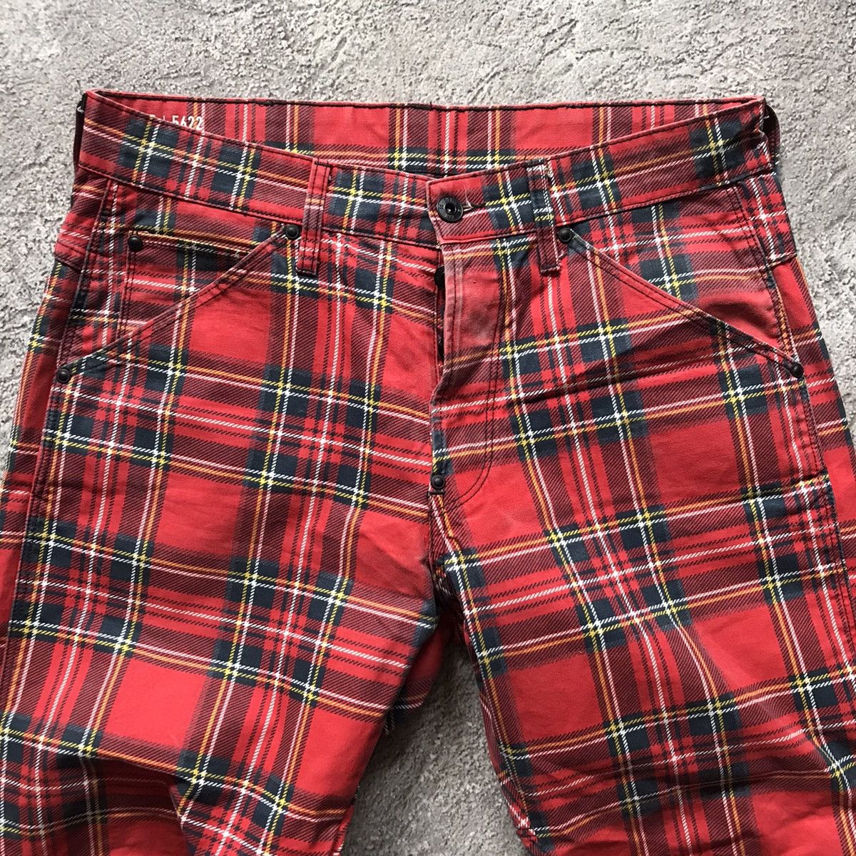 Vintage Vintage 90s Plaid Baggy Cargo Pants Grunge Distressed 30 Size US 30 / EU 46 - 3 Thumbnail