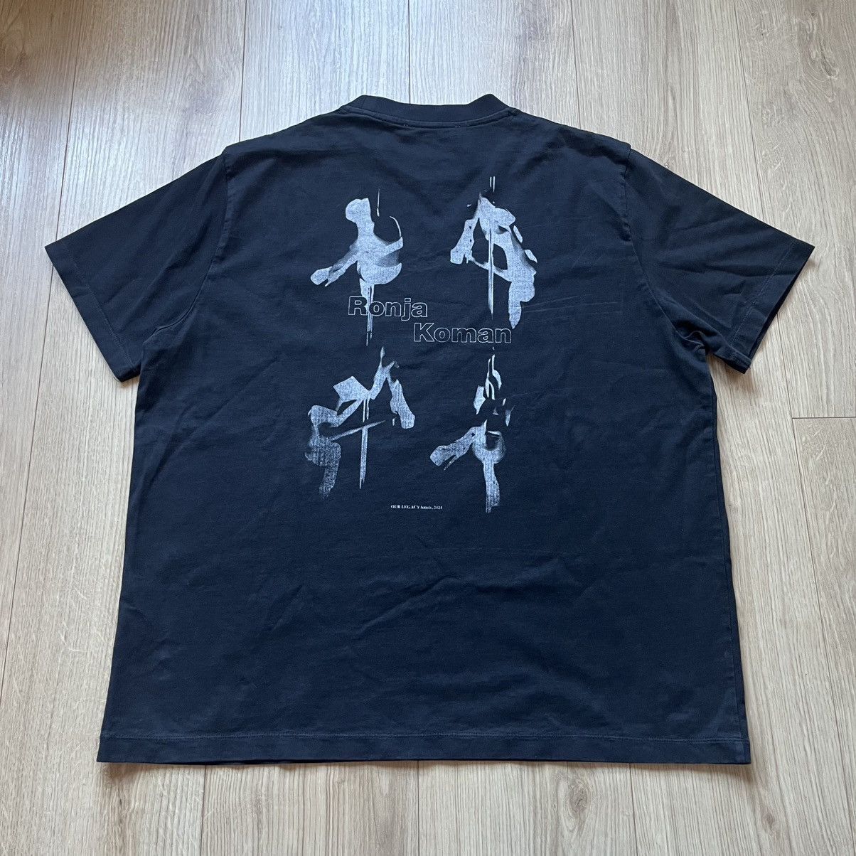 Our Legacy Ronja ‘Snow In April’ Box T-Shirt in Black Size US M / EU 48-50 / 2 - 2 Thumbnail