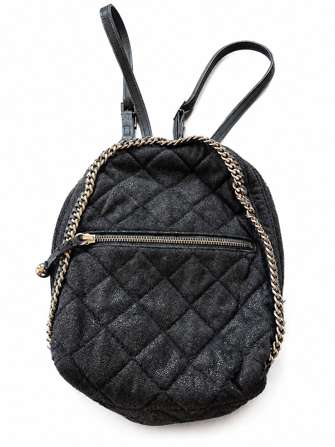 Stella McCartney Stella McCartney Falabella Black Vegan Leather Backpack Size ONE SIZE - 3 Thumbnail