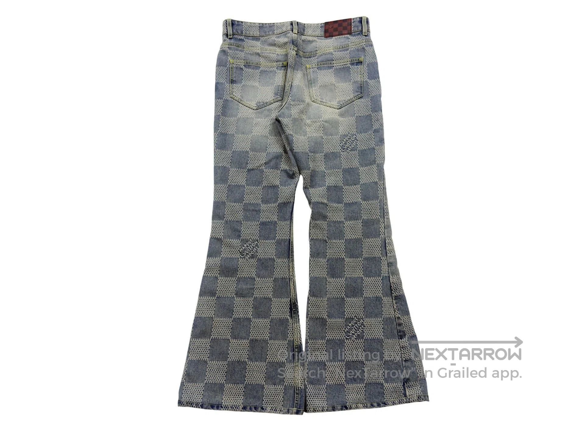 Louis Vuitton Louis Vuitton Checkerboard Flare Jeans. Size US 32 / EU 48 - 4 Thumbnail