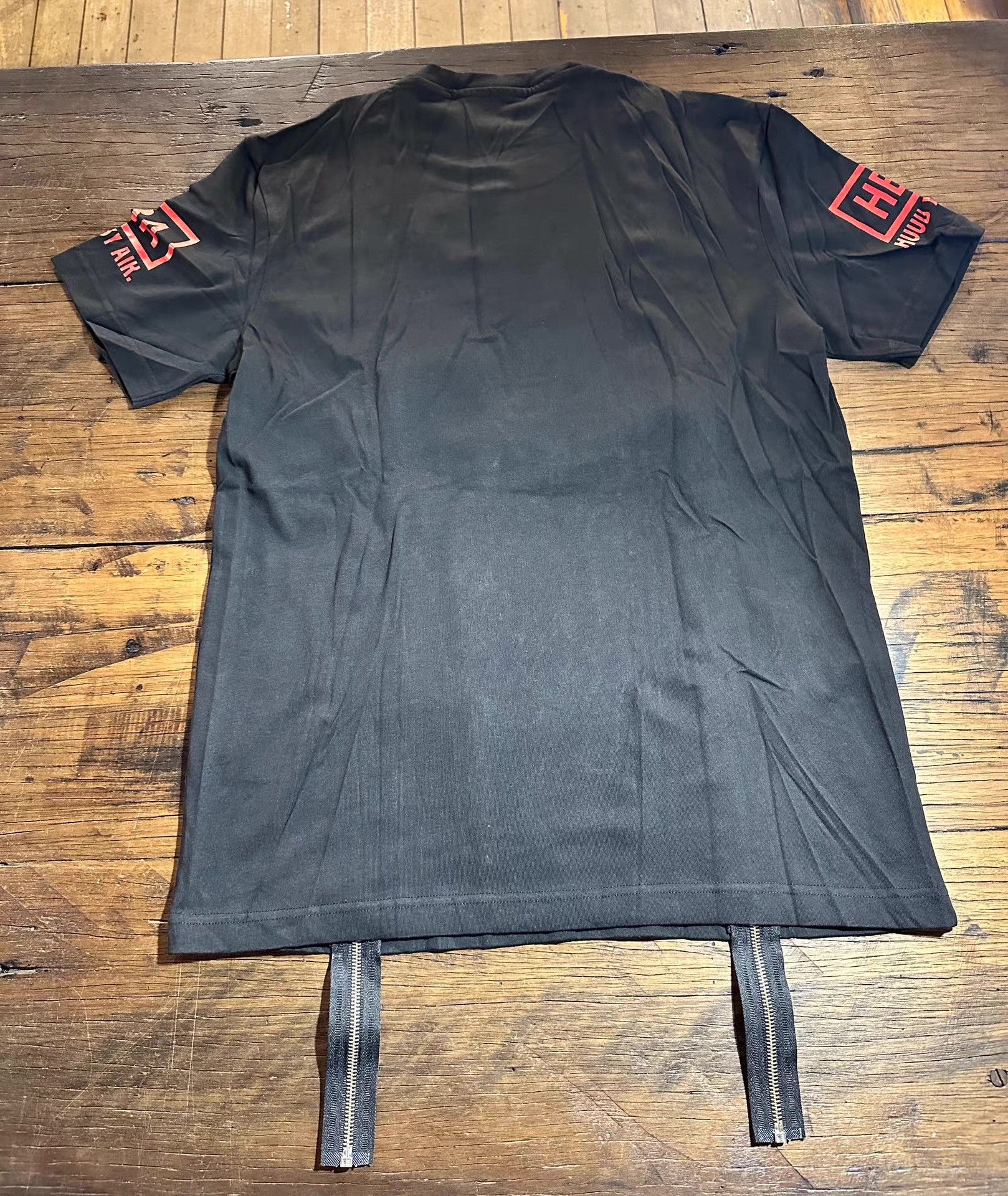 Hood By Air HBA HOOD BY AIR 15FW Black Fortunate Double Zip Tee Ｑ25 Size US M / EU 48-50 / 2 - 2 Thumbnail