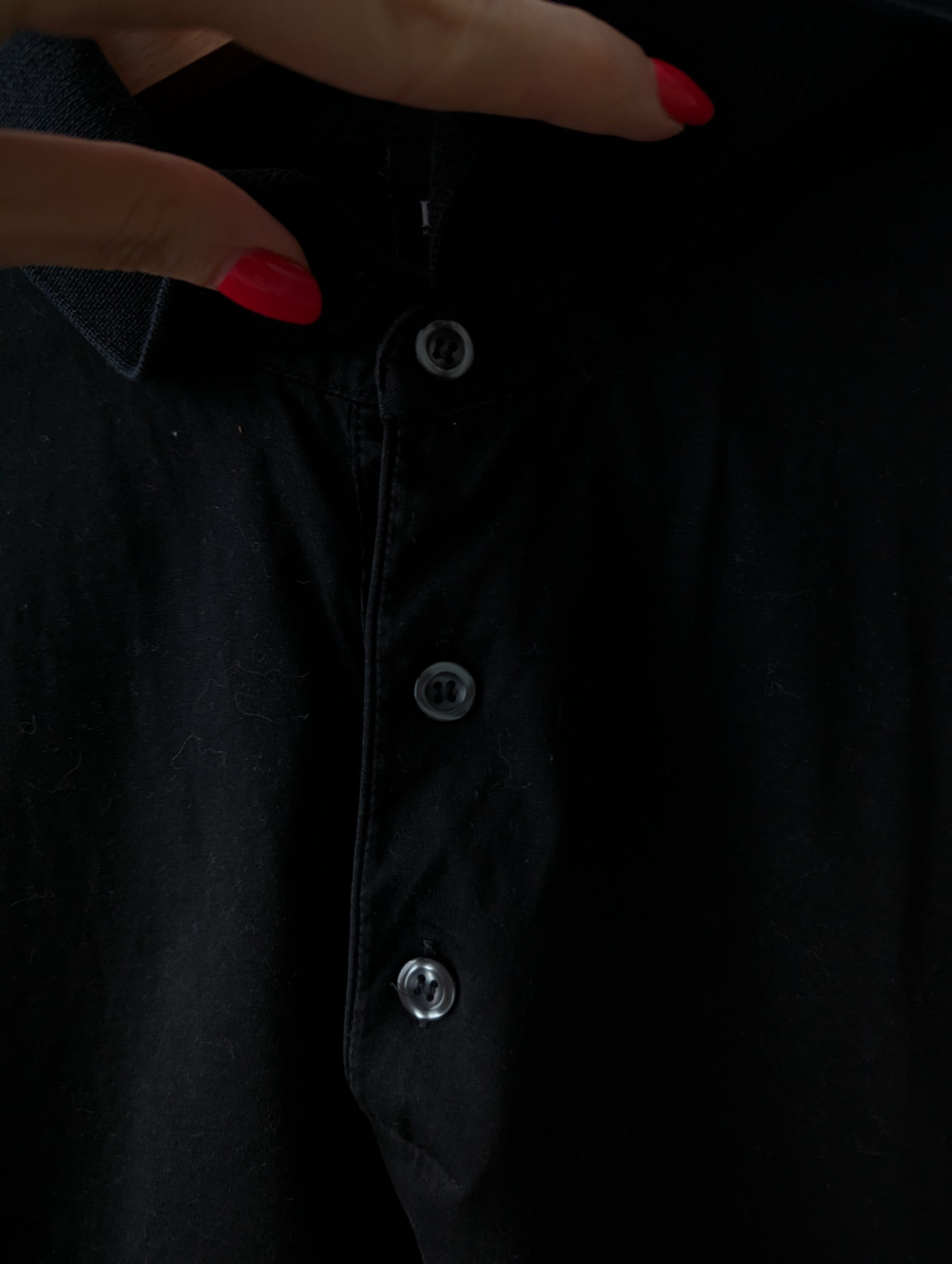 Hugo Boss BOSS Hugo Boss Black Polo Shirt Vintage Size US L / EU 52-54 / 3 - 4 Thumbnail