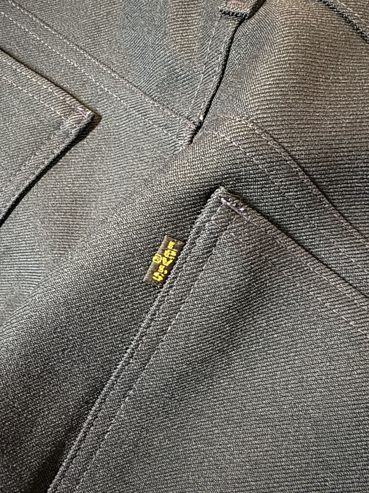 Levi's VTG 90’s Levi’s Sta-Prest Gold Tab Slacks Pants Navy 38x30 Size US 38 / EU 54 - 4 Thumbnail
