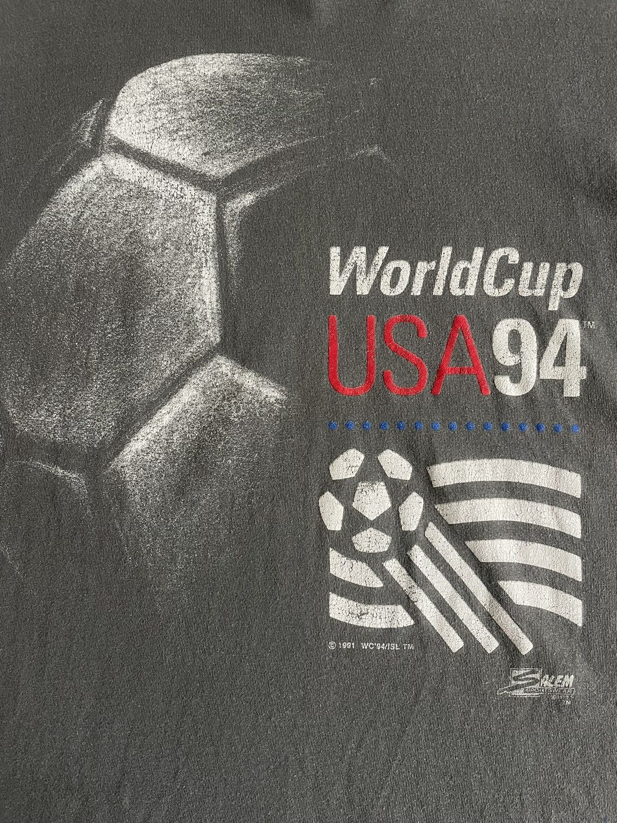 Salem Sportswear × Vintage 1994 Fifa World Cup USA T-Shirt Vintage Sportwear RARE Size US L / EU 52-54 / 3 - 4 Thumbnail