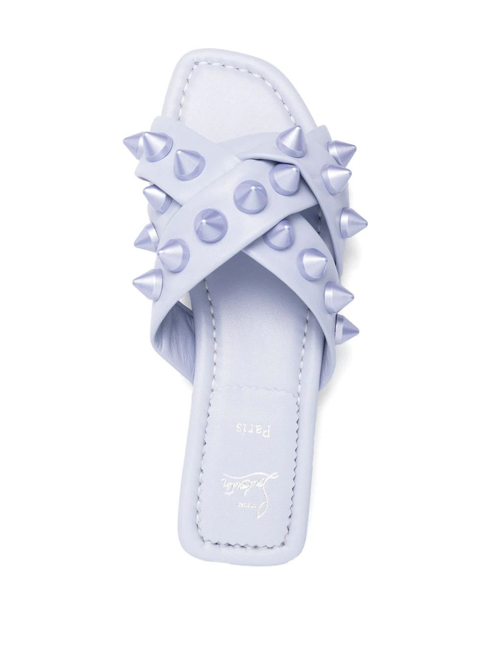 Christian Louboutin o1s1wg110924 Miss Spika Slide in Skylight Size US 7 / IT 37 - 4 Thumbnail