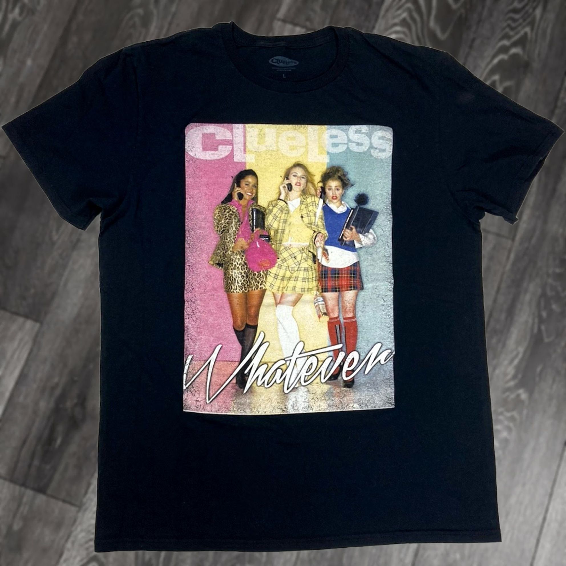 Vintage VINTAGE Clueless Graphic T-shirt Women Large Black Short Sleeve Movie Size L / US 10 / IT 46 - 1 Thumbnail