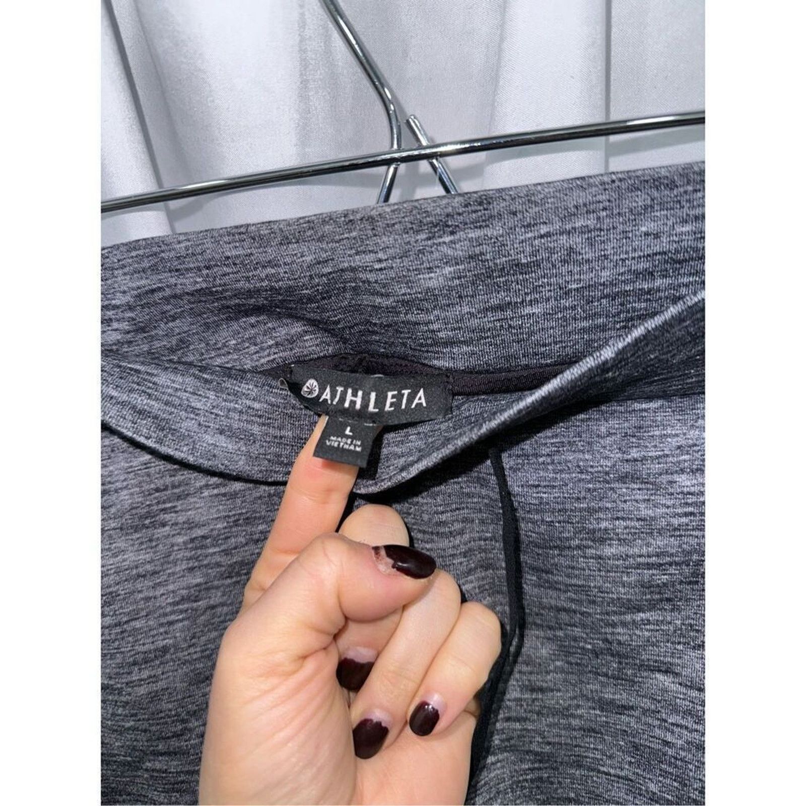 Athleta Athleta Gray Heathered Athleisure Skort | Sz L Size 29" - 5 Thumbnail