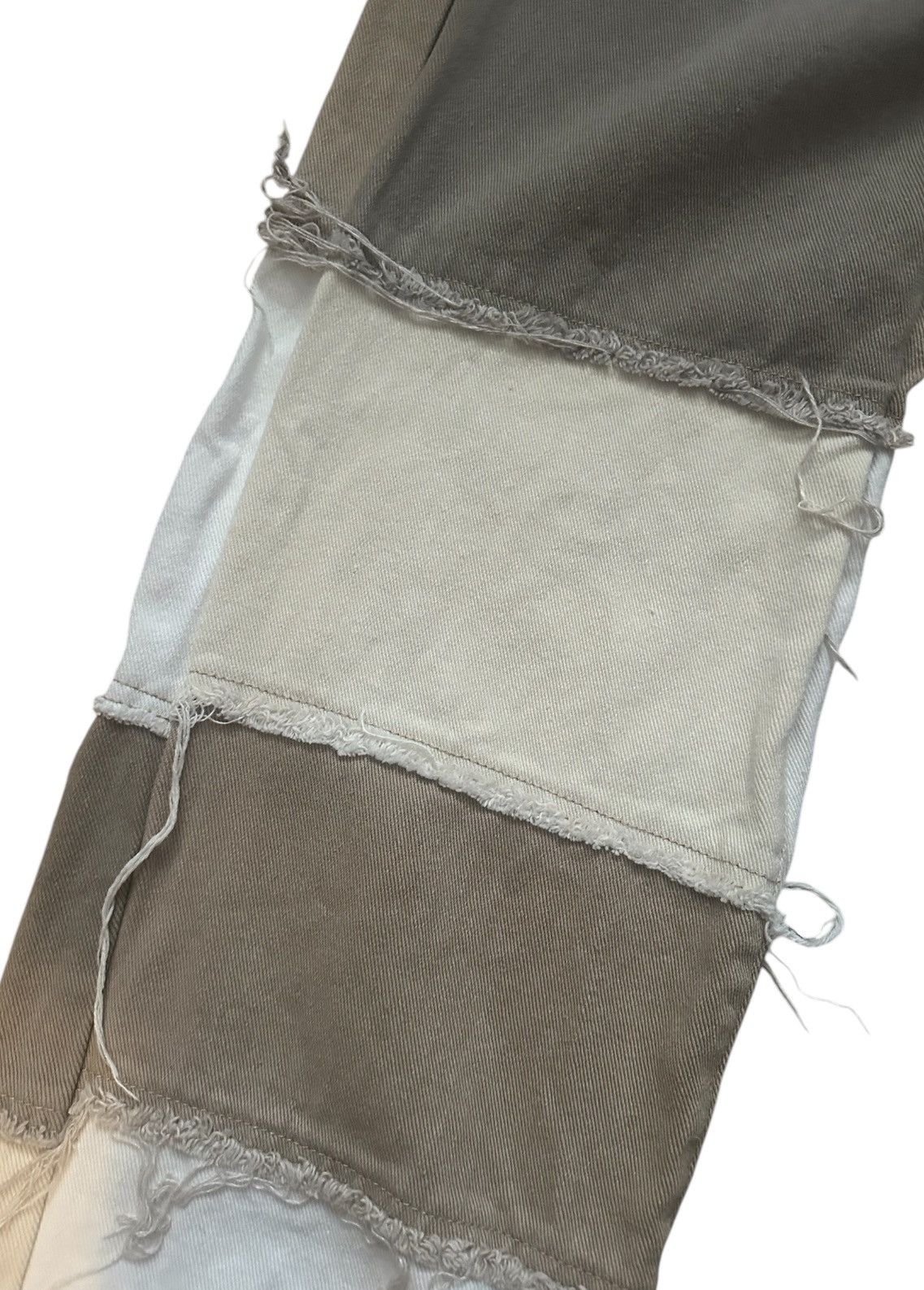 Vintage Vintage Patchwork Cargo Pants – Earth Tones – Unisex Size 29" - 4 Thumbnail