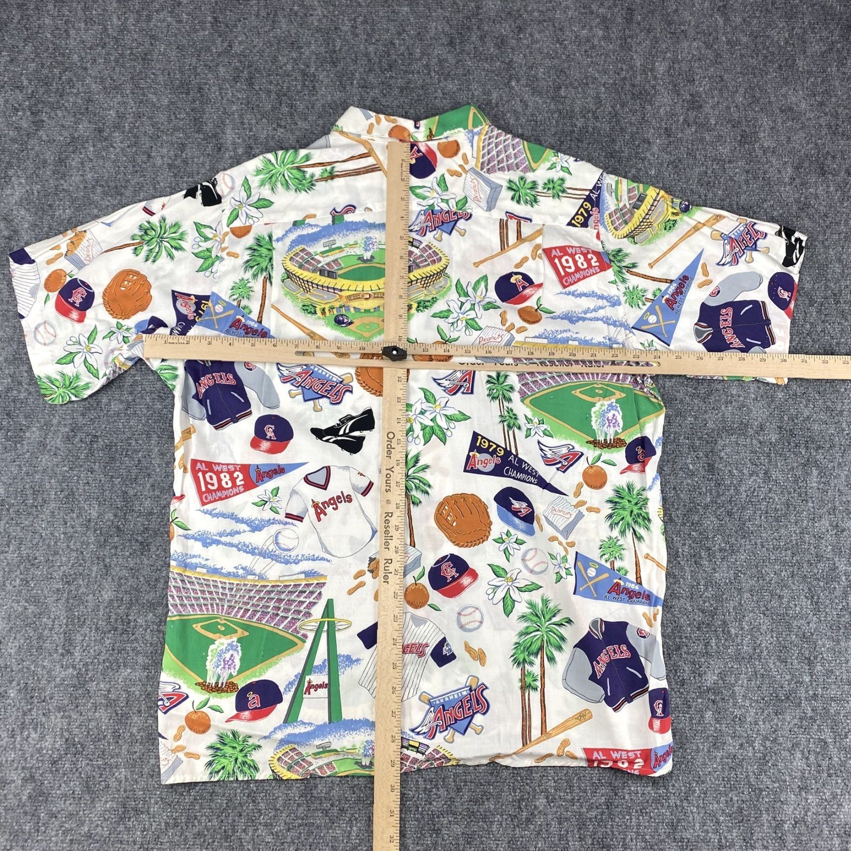 Reyn Spooner VINTAGE Reyn Spooner Anaheim Angels Shirt Mens M MLB Hawaiian AOP USA Size US M / EU 48-50 / 2 - 4 Thumbnail