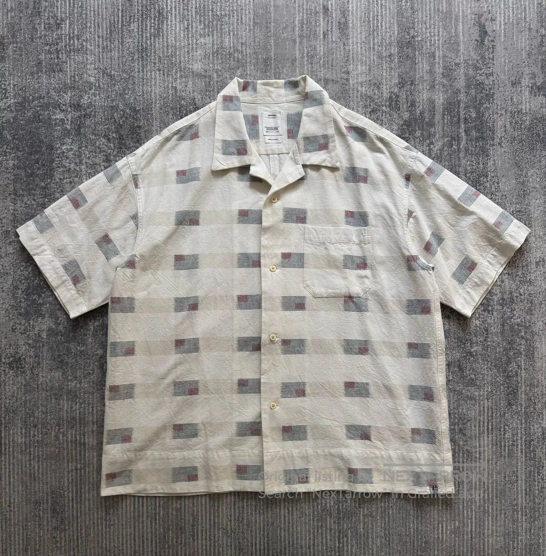 Visvim VISVIM 23SS CABAN S/S KASURI SHIRT. Size US M / EU 48-50 / 2 - 1 Thumbnail