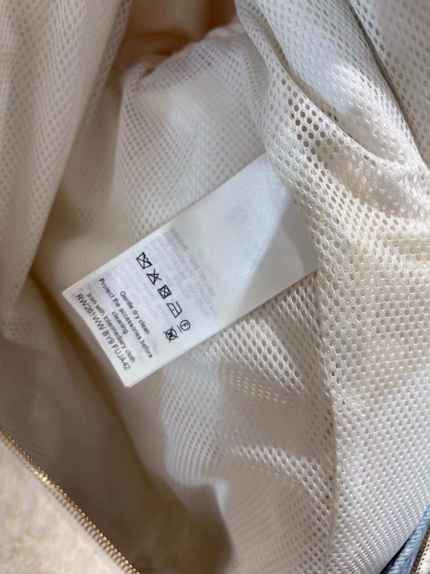 Louis Vuitton LV Snowboard Denim Logo White Shearling Jacket Size XS / US 0-2 / IT 36-38 - 5 Thumbnail