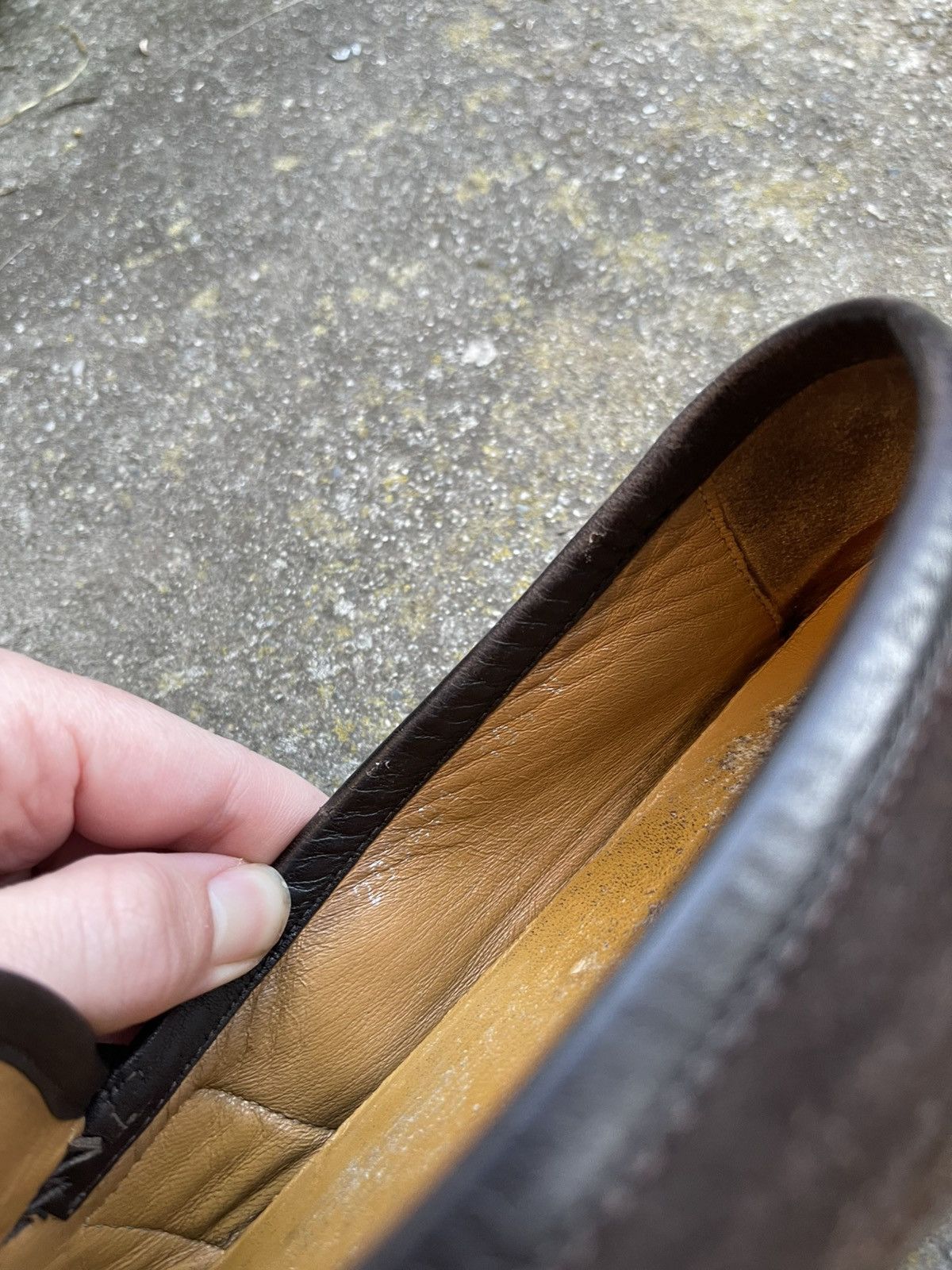Gucci Gucci Moca Pelle Gomma Suede Horsebit Moc Driver Loafers Size US 10.5 / EU 43-44 - 6 Thumbnail