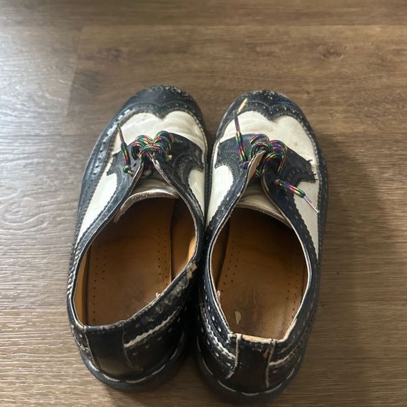 Dr. Martens Vintage Dr. Martens Black and White Oxford Shoe Size US 7 / EU 40 - 2 Thumbnail