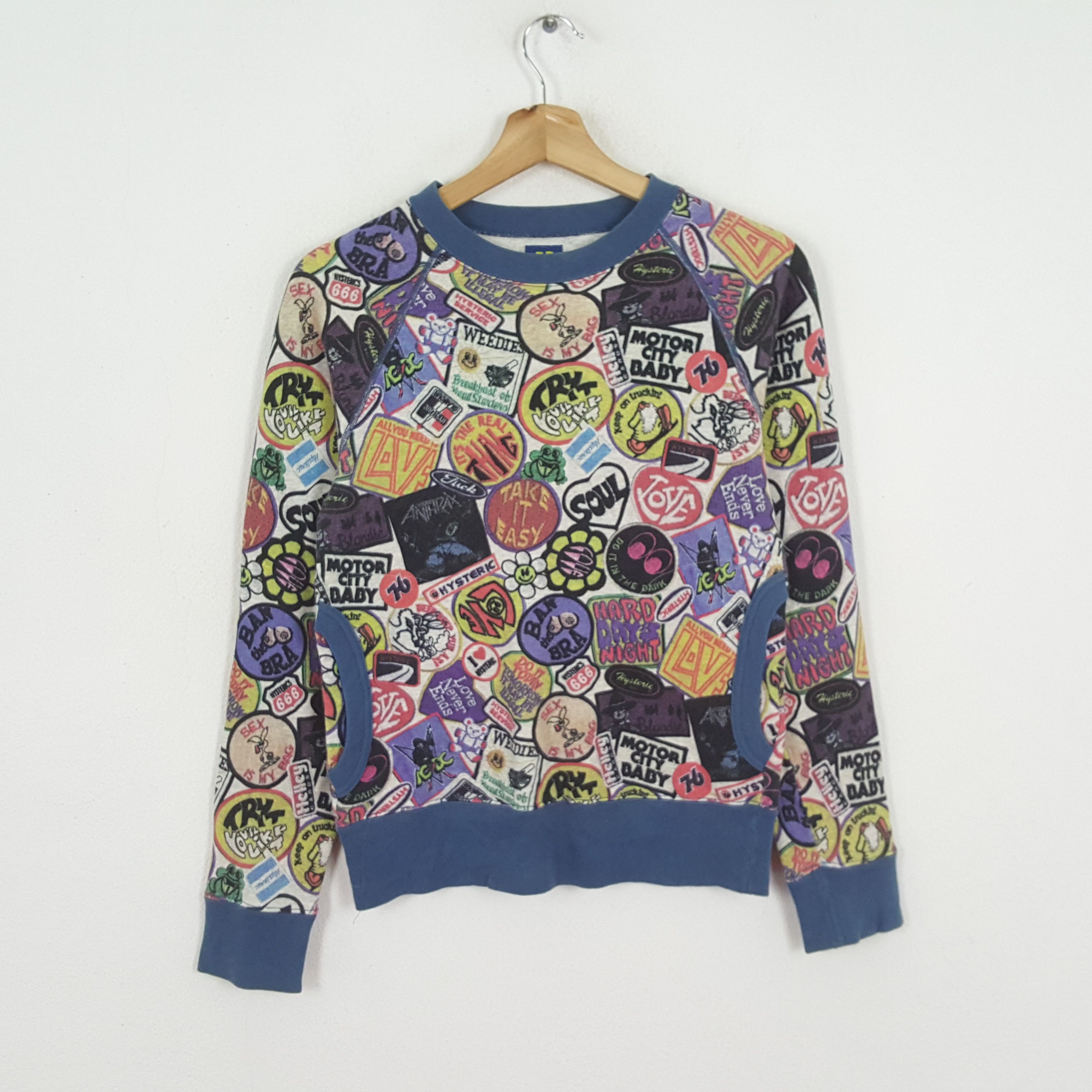 Hysteric Glamour × Japanese Brand × Vintage Vintage HYSTERIC GLAMOUR Japanese Fashion Brand Sweatshirts Size XS / US 0-2 / IT 36-38 - 1 Thumbnail