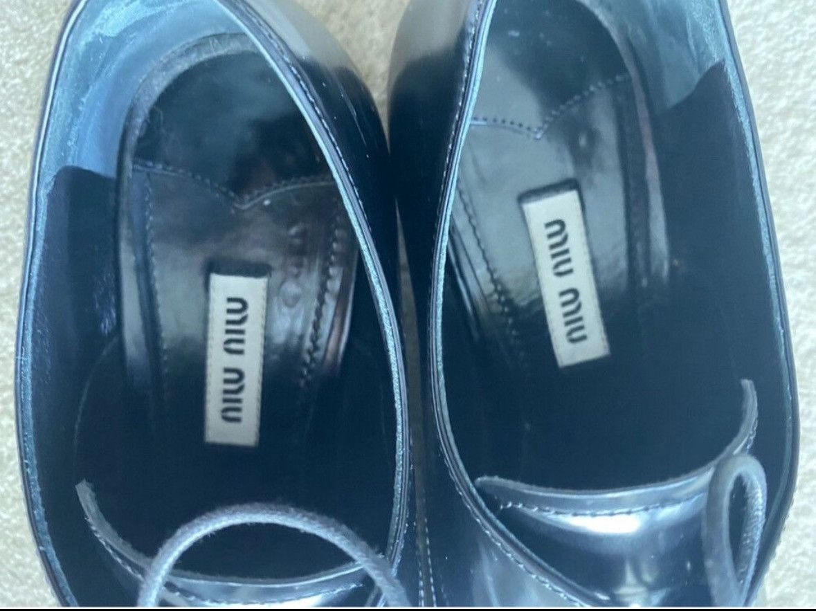 Miu Miu Patent Leather Loafers - Made In Italy - Like New Size US 7 / IT 37 - 4 Thumbnail