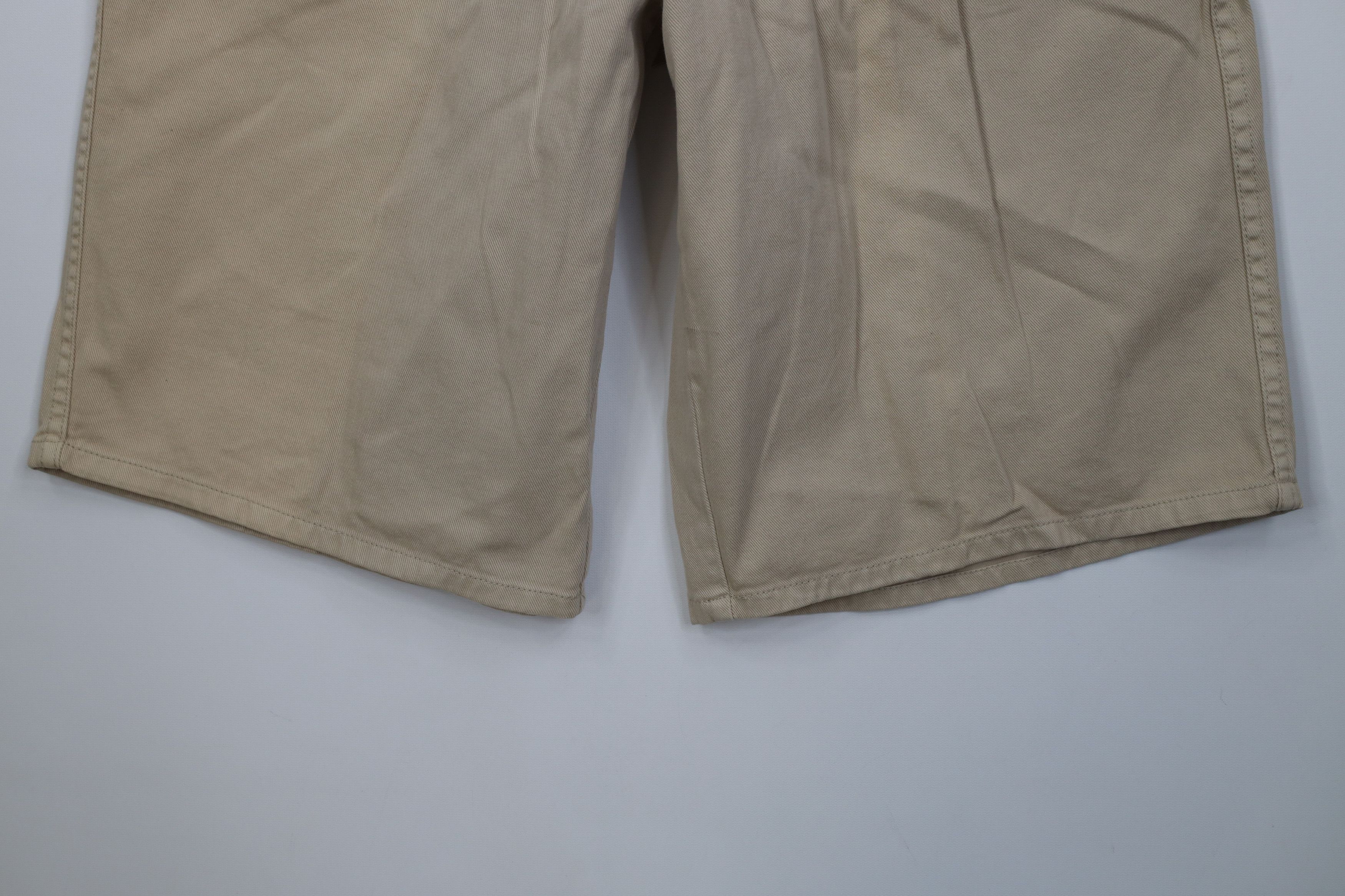 Vintage Deadstock Vintage 90s Paco Denim Jean Shorts Beige Cotton Size US 33 - 4 Thumbnail