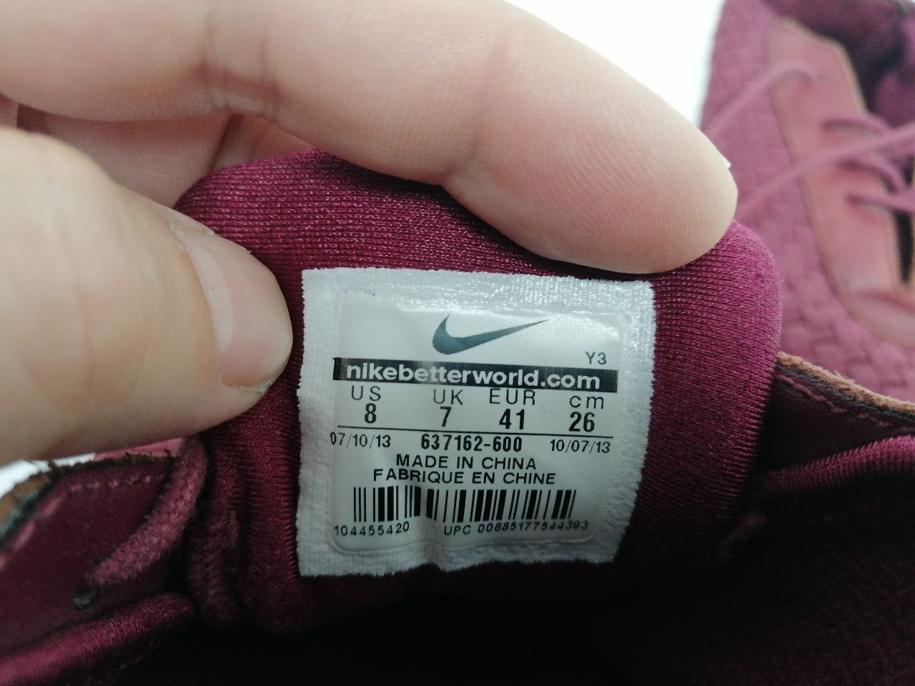 Nike Nike Air Footscape Desert Chukka Deep Garnet Size US 8 / EU 41 - 7 Thumbnail