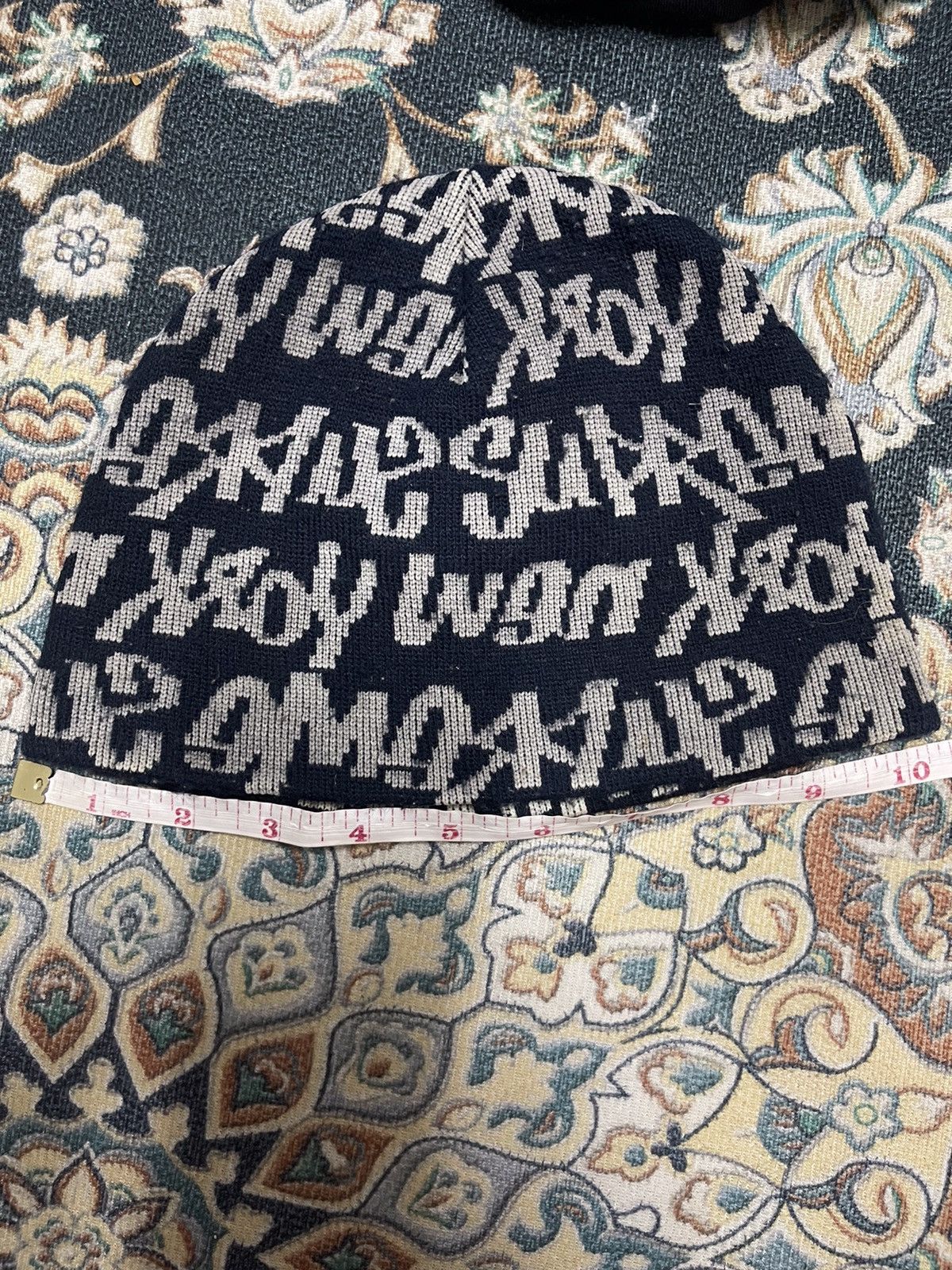 Supreme 2001 Supreme Graffiti Script Logo Beanie Size ONE SIZE - 7 Thumbnail