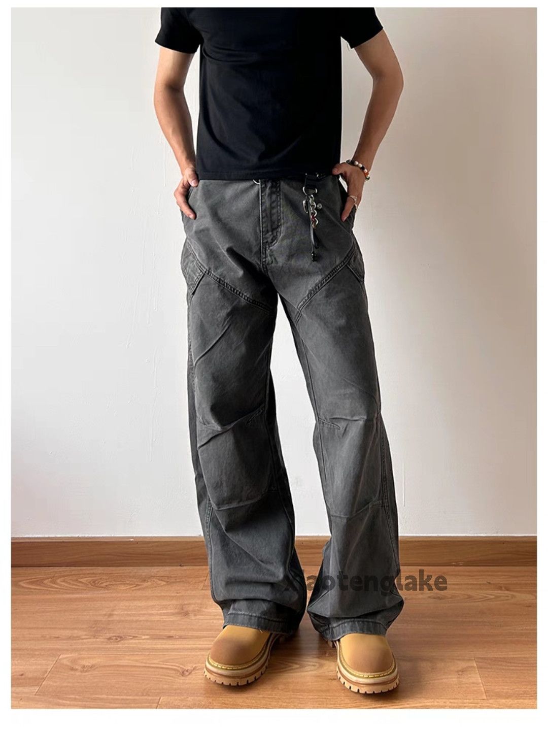 Designer × Japanese Brand × Vintage washed faded cleanfit yuppie bootcut military cargo pants Size US 32 / EU 48 - 4 Thumbnail