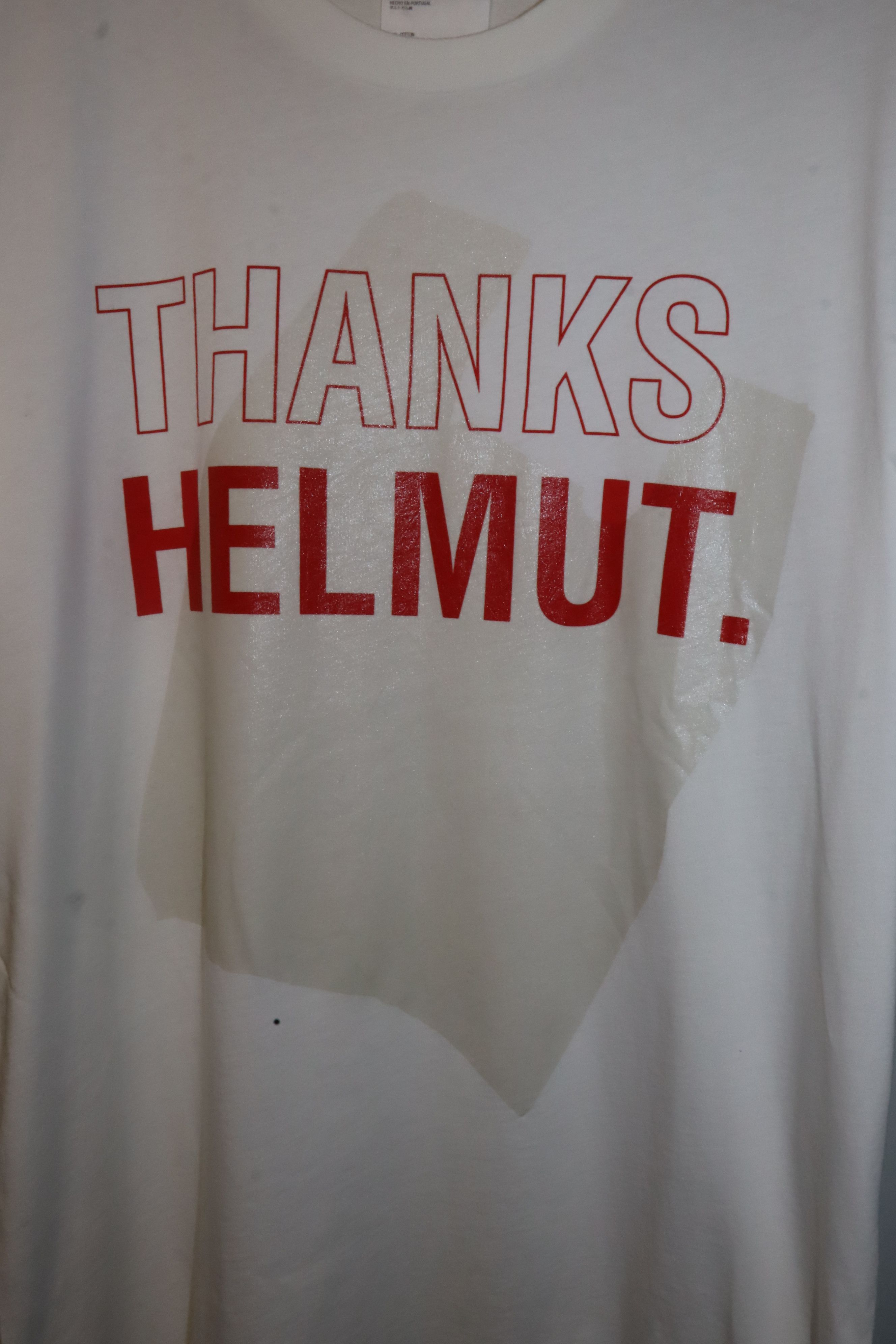 Helmut Lang "thanks helmut" t-shirt Size US S / EU 44-46 / 1 - 9 Thumbnail