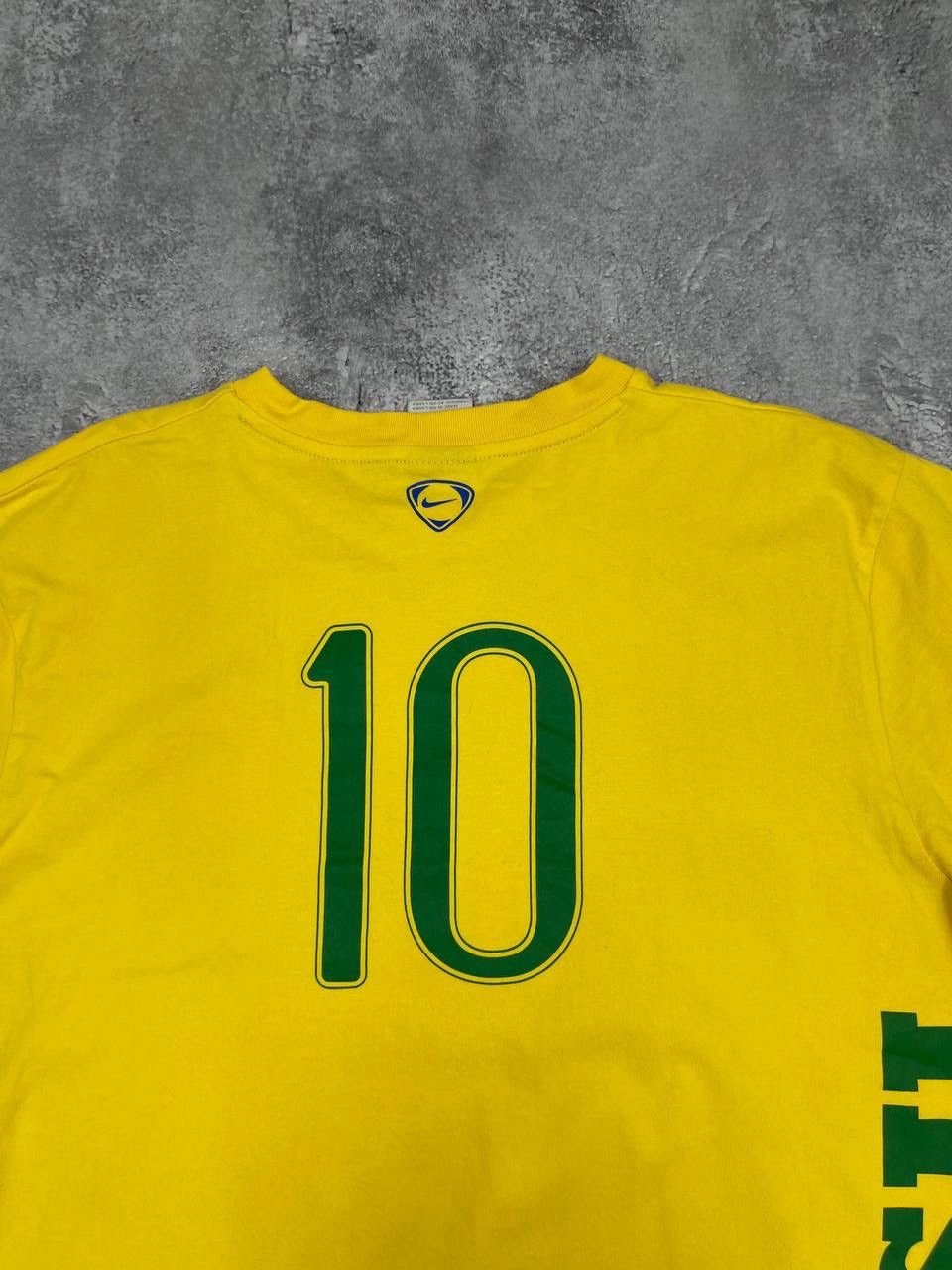 Nike Ronaldo #10 Nike Brazil Football T-Shirt Yellow Size XL Size US XL / EU 56 / 4 - 7 Thumbnail