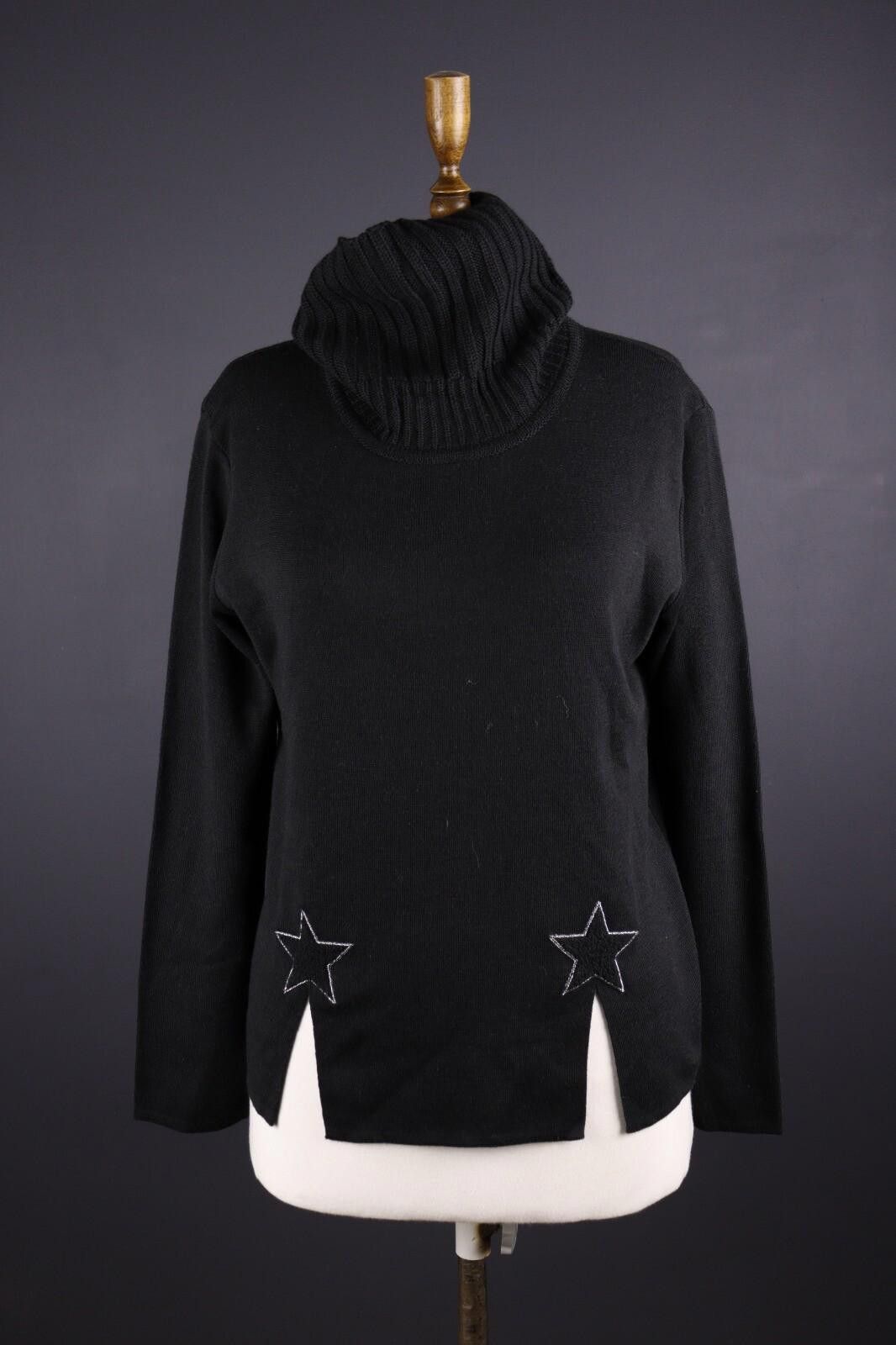 Carlo Colucci Carlo Colucci Black Wool Turtle Neck Knit Sweater Size 42 Size M / US 6-8 / IT 42-44 - 1 Thumbnail