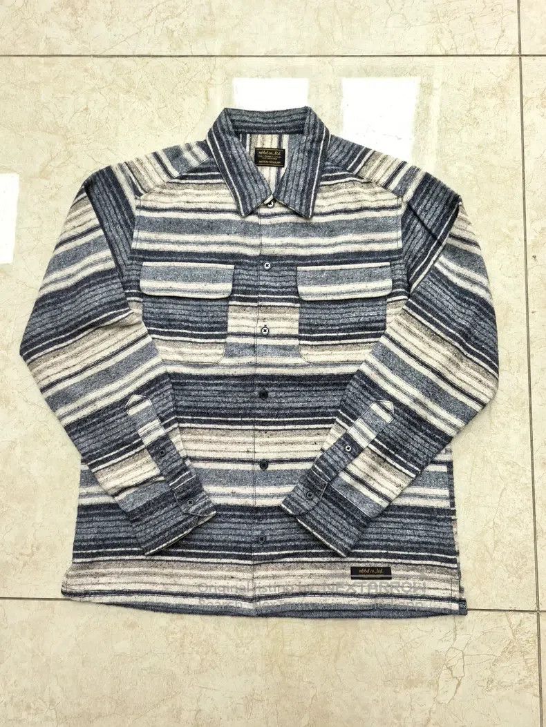 Neighborhood Neighborhood Blue Striped Flannel Shirt Size US M / EU 48-50 / 2 - 1 Thumbnail