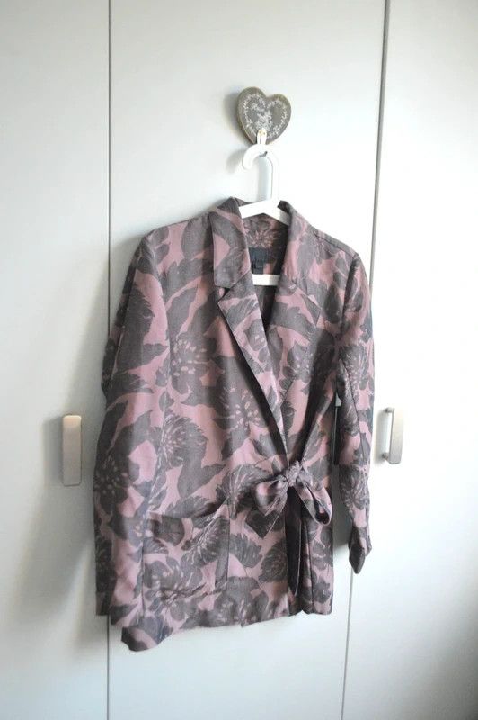 J.Crew J.Crew long jacket, unconventional S/M, powder pink, print Size S / US 4 / IT 40 - 3 Thumbnail