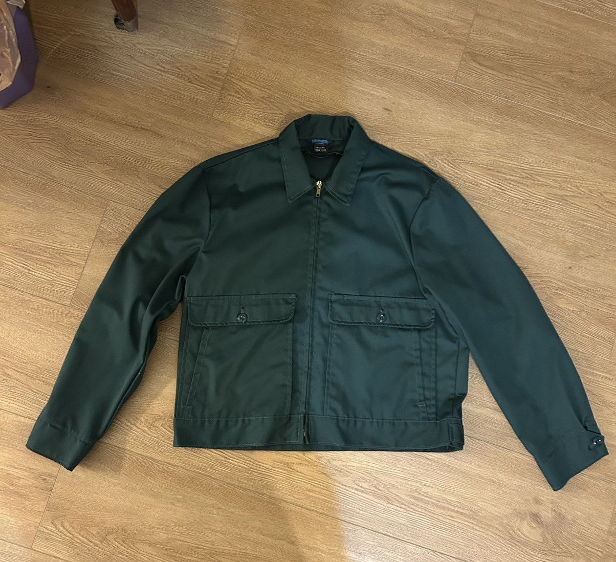Vintage Green ToppMaster Mechanic Work Jacket