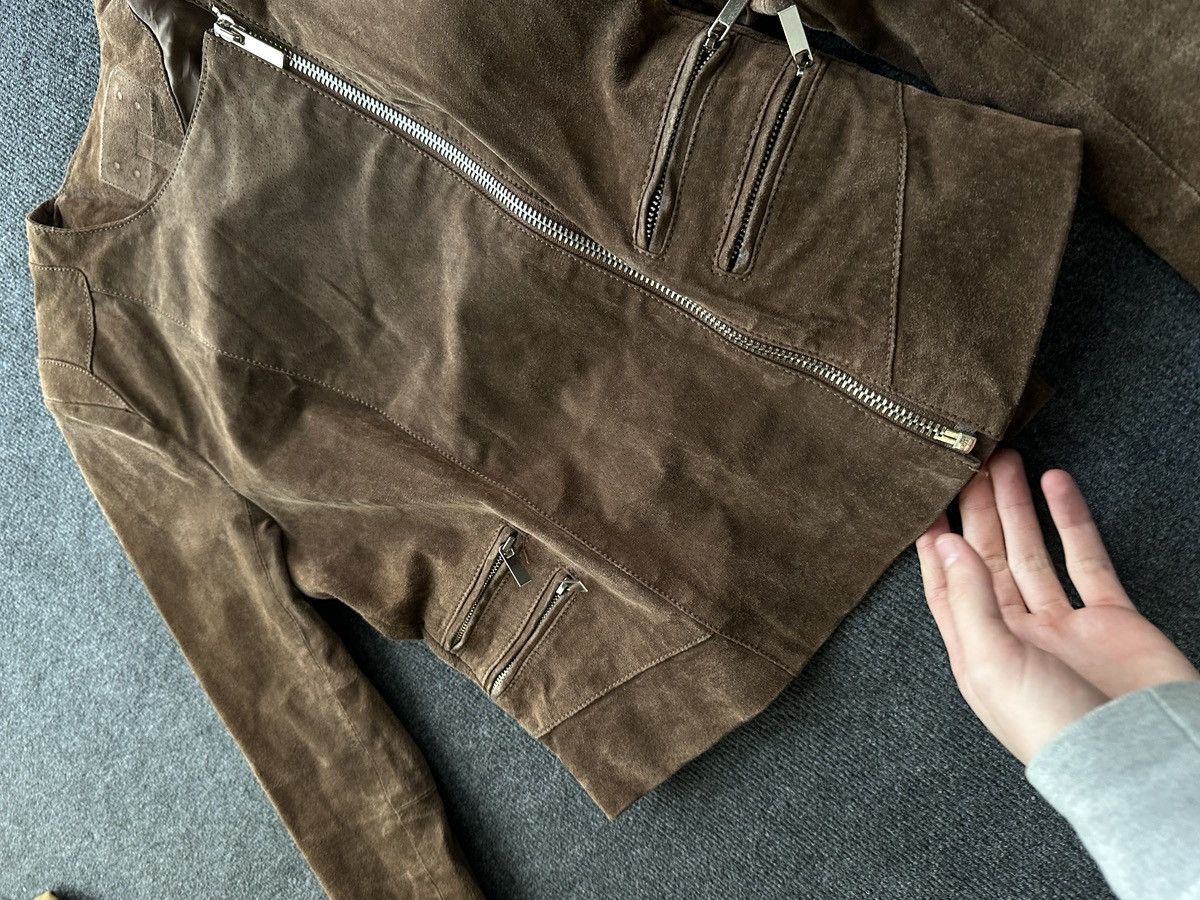 Leather 🚨 LEATHER WOMEN OPIUM LUXURY JACKET ZIP AVANT GARDE POCKET Size S / US 4 / IT 40 - 4 Thumbnail