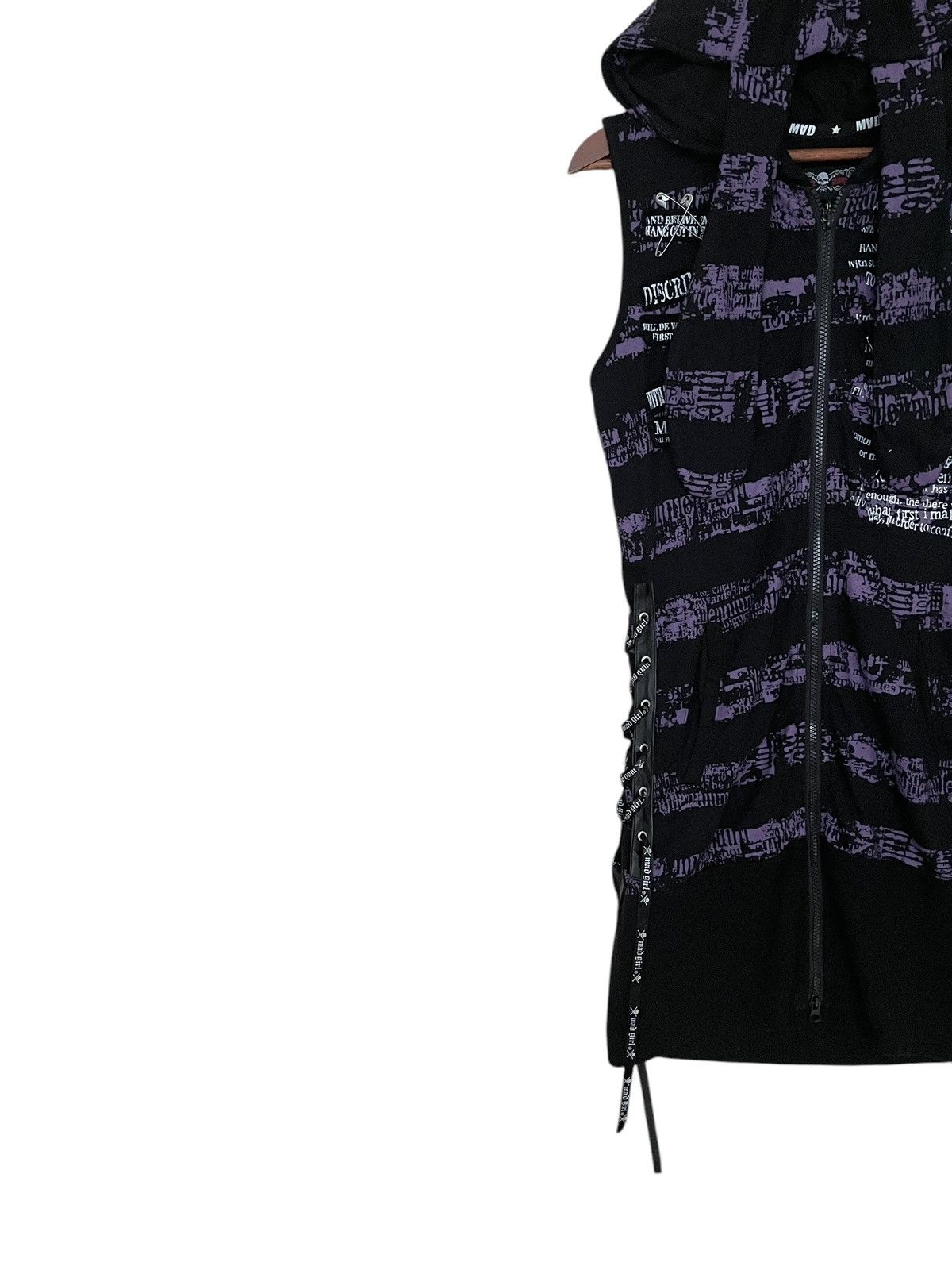 Japanese Brand Vintage Brand Mad Punks Sleeveless Cat Ear Hoodie 2000s Size US M / EU 48-50 / 2 - 5 Thumbnail