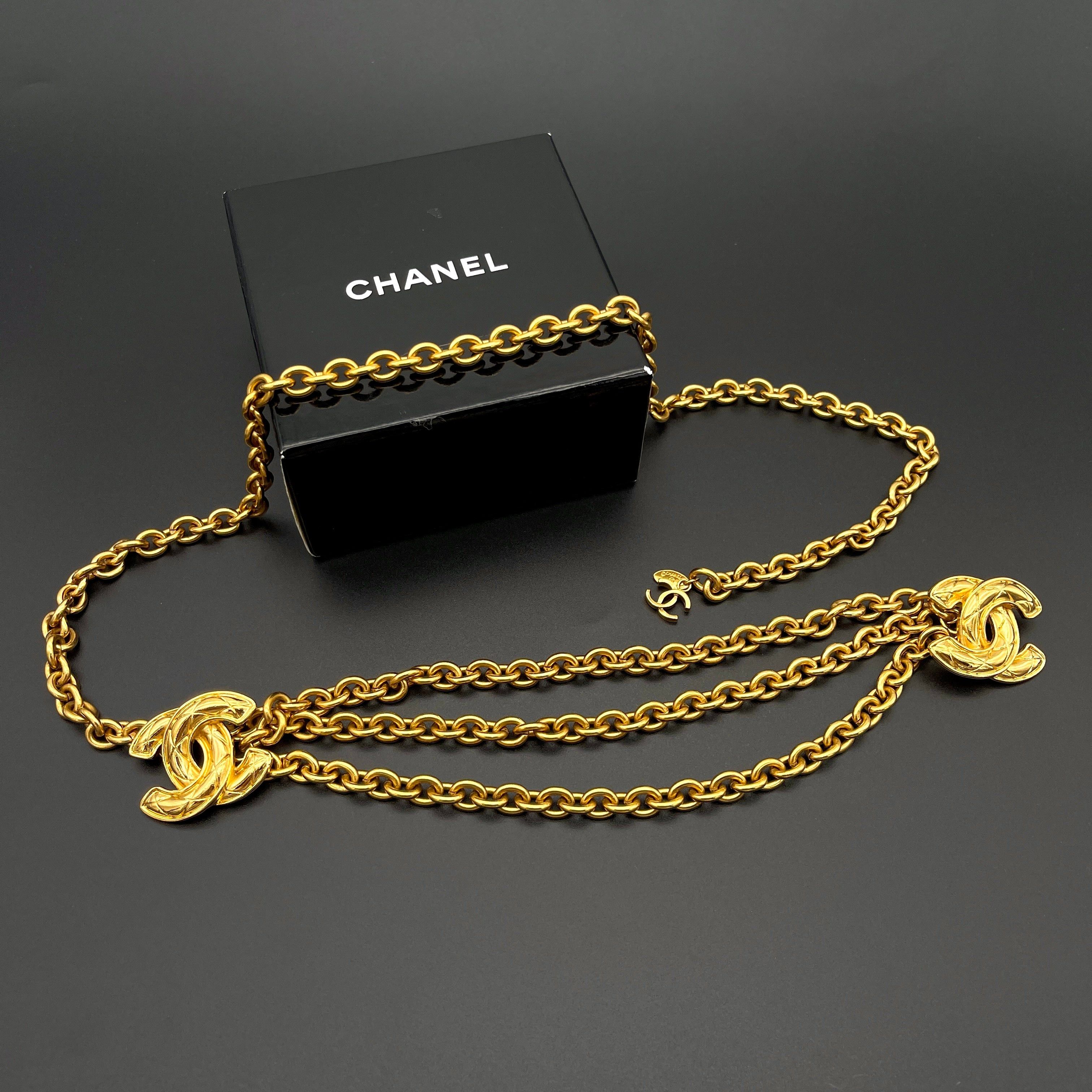 Chanel Chanel Matelasse Coco Mark Chain Belt Gp Size ONE SIZE - 1 Thumbnail